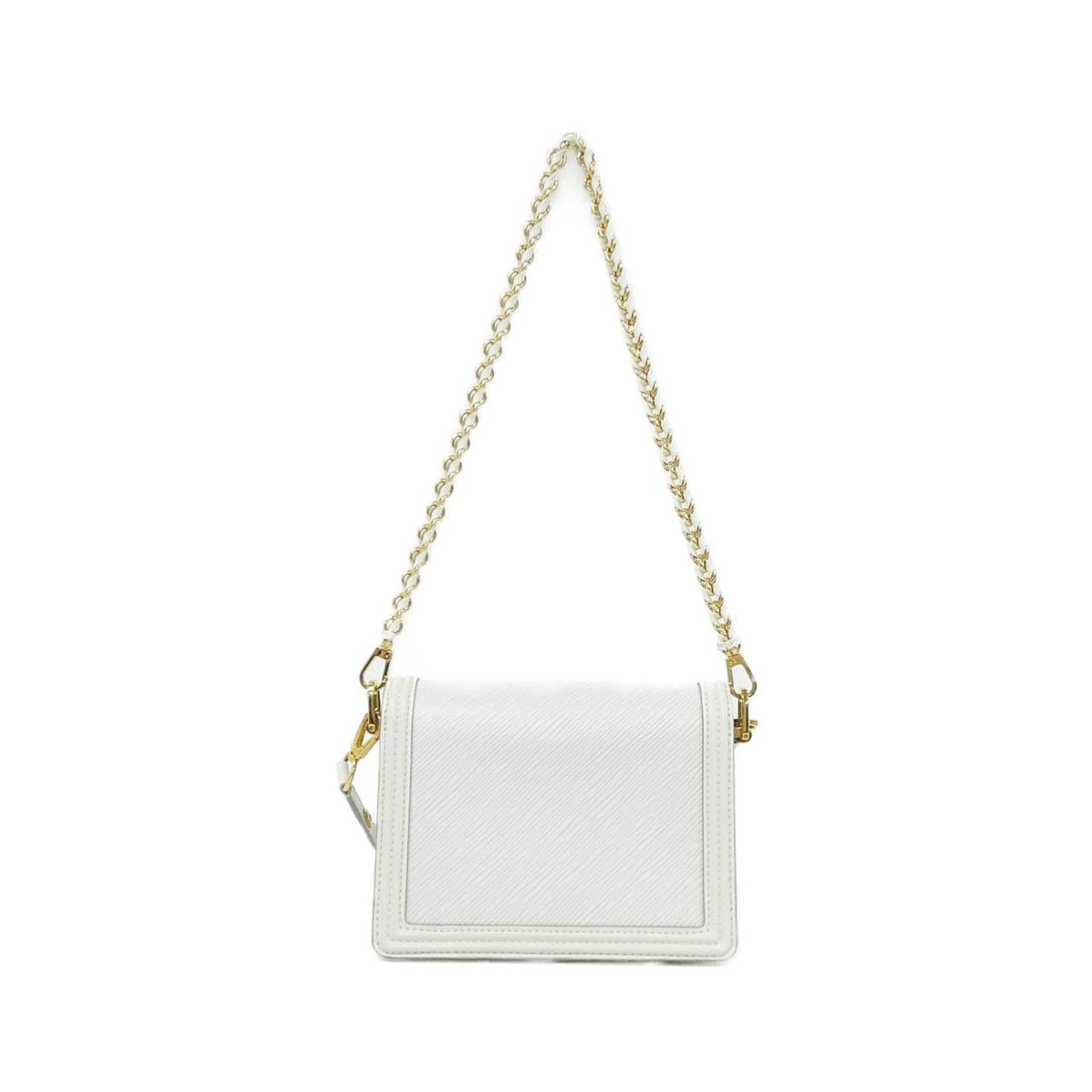 Louis Vuitton White Leather Shoulder Bag (Pre-Owned)