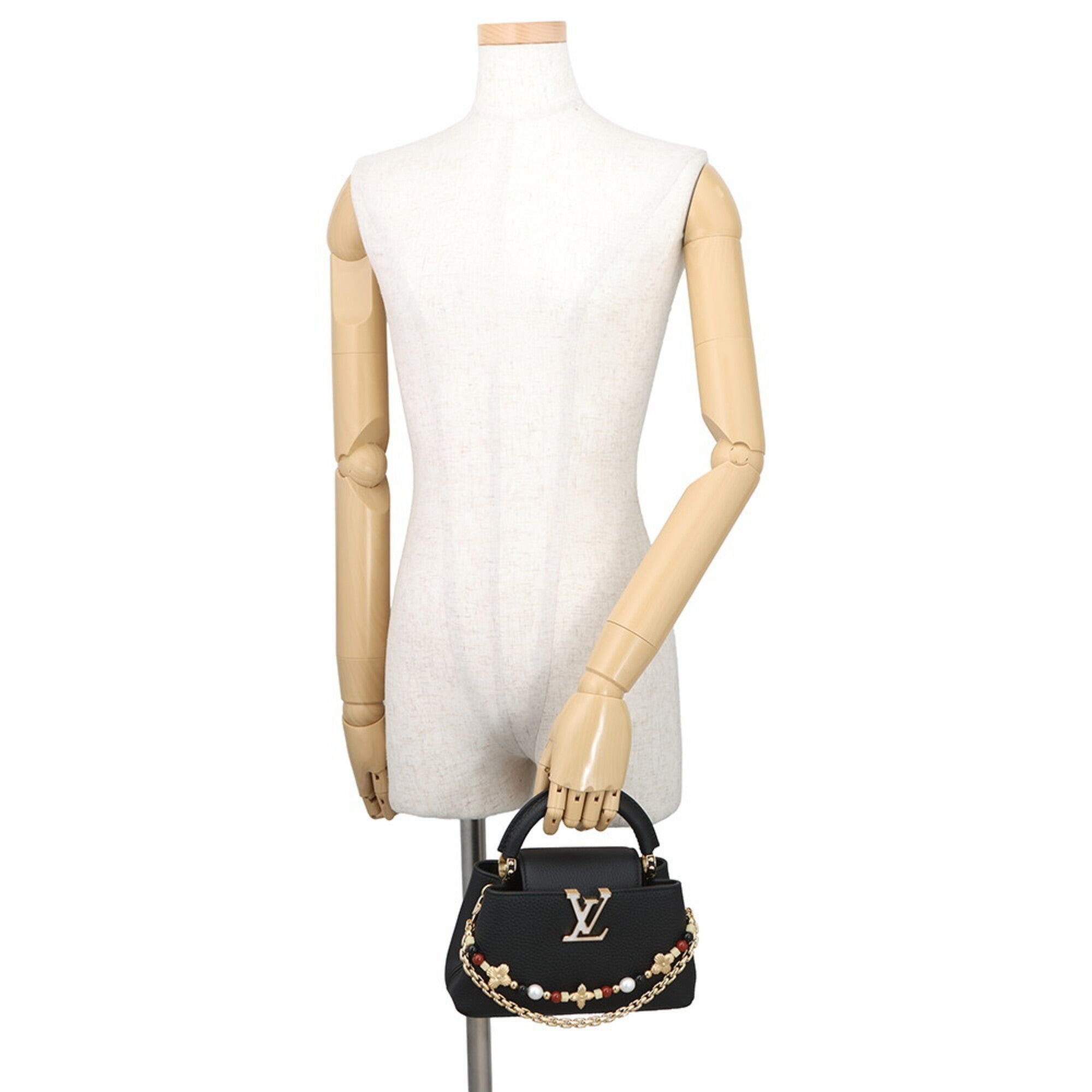 Louis Vuitton Black Noir Exotic Leather Handbag (Pre-Owned)