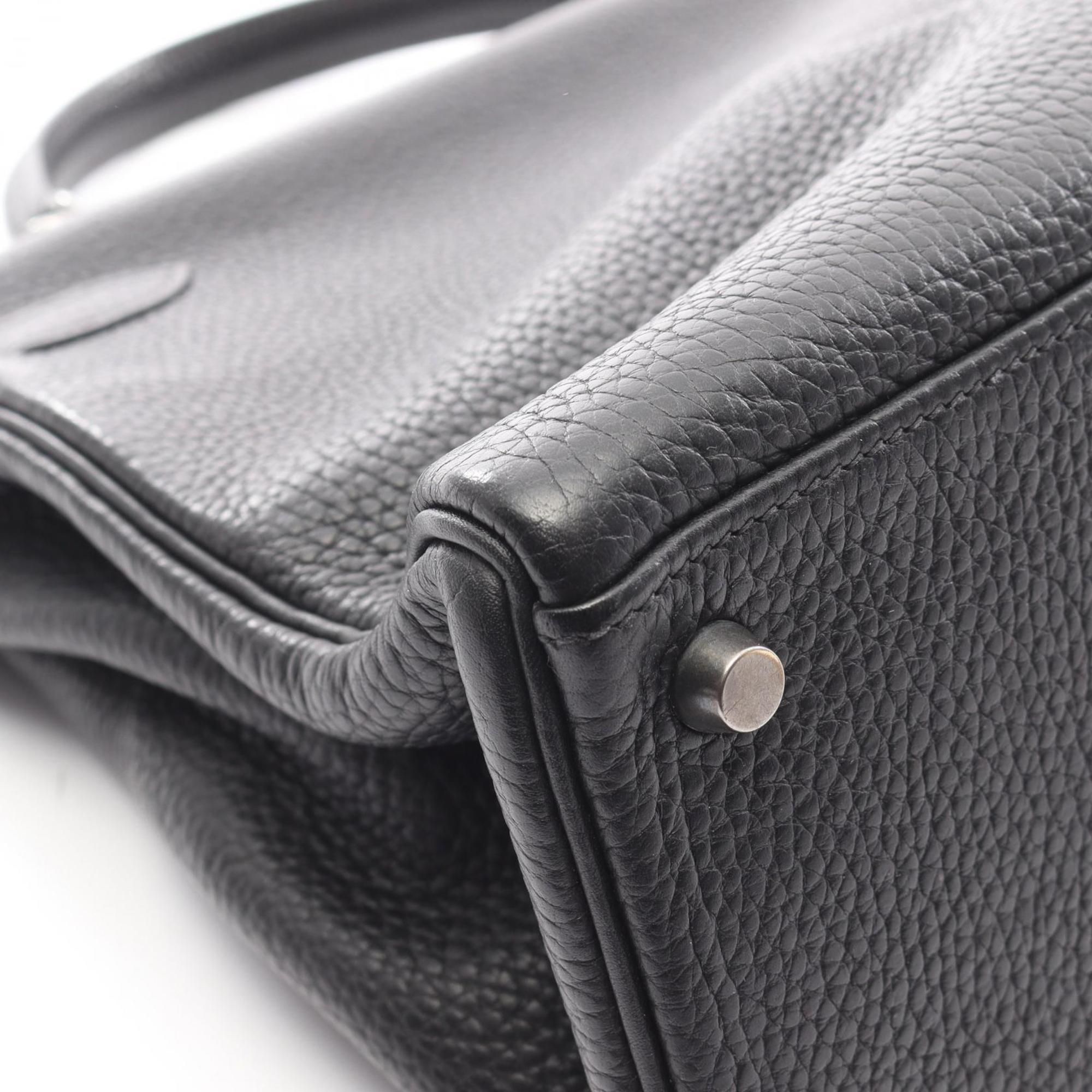 Hermes Black Togo Leather Handbag (Pre-Owned)