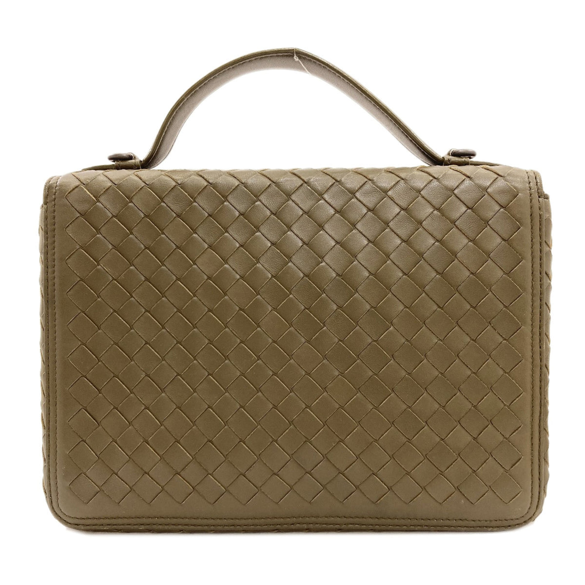 Bottega Veneta Green Leather Handbag (Pre-Owned)