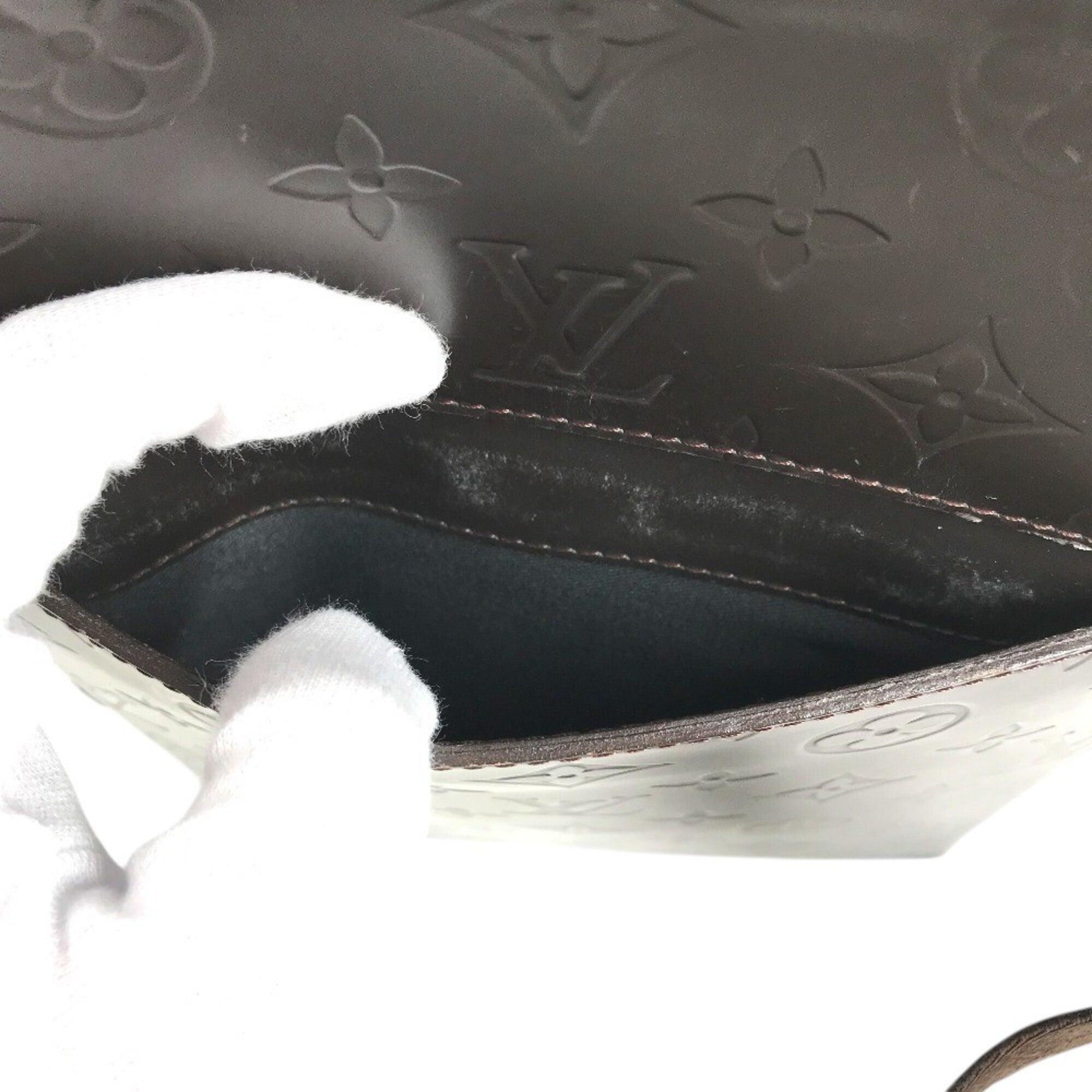 Louis Vuitton Brown Coffee Monogram Leather Pochette Shoulder Bag (Pre-Owned)