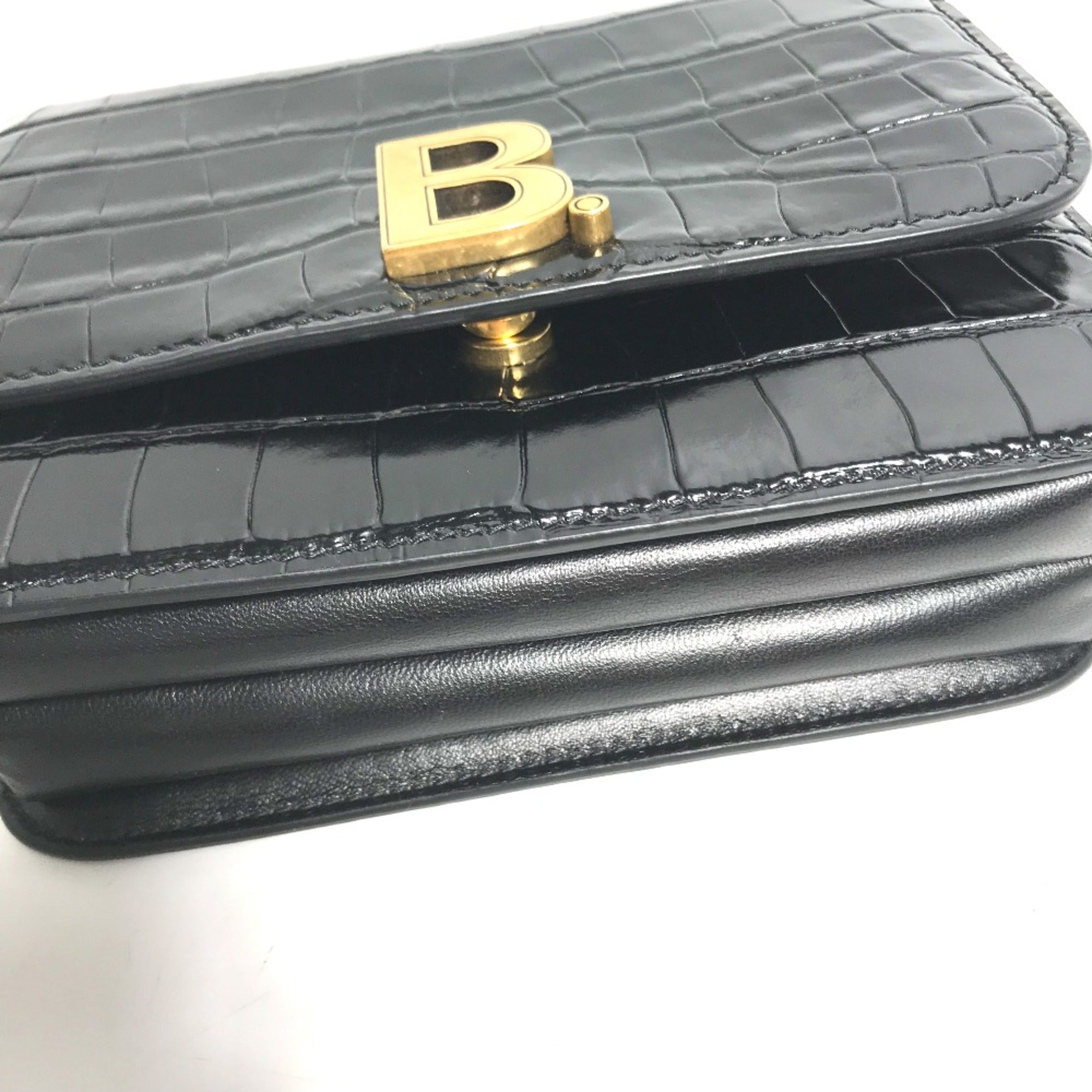 Balenciaga Black Leather Shoulder Bag (Pre-Owned)