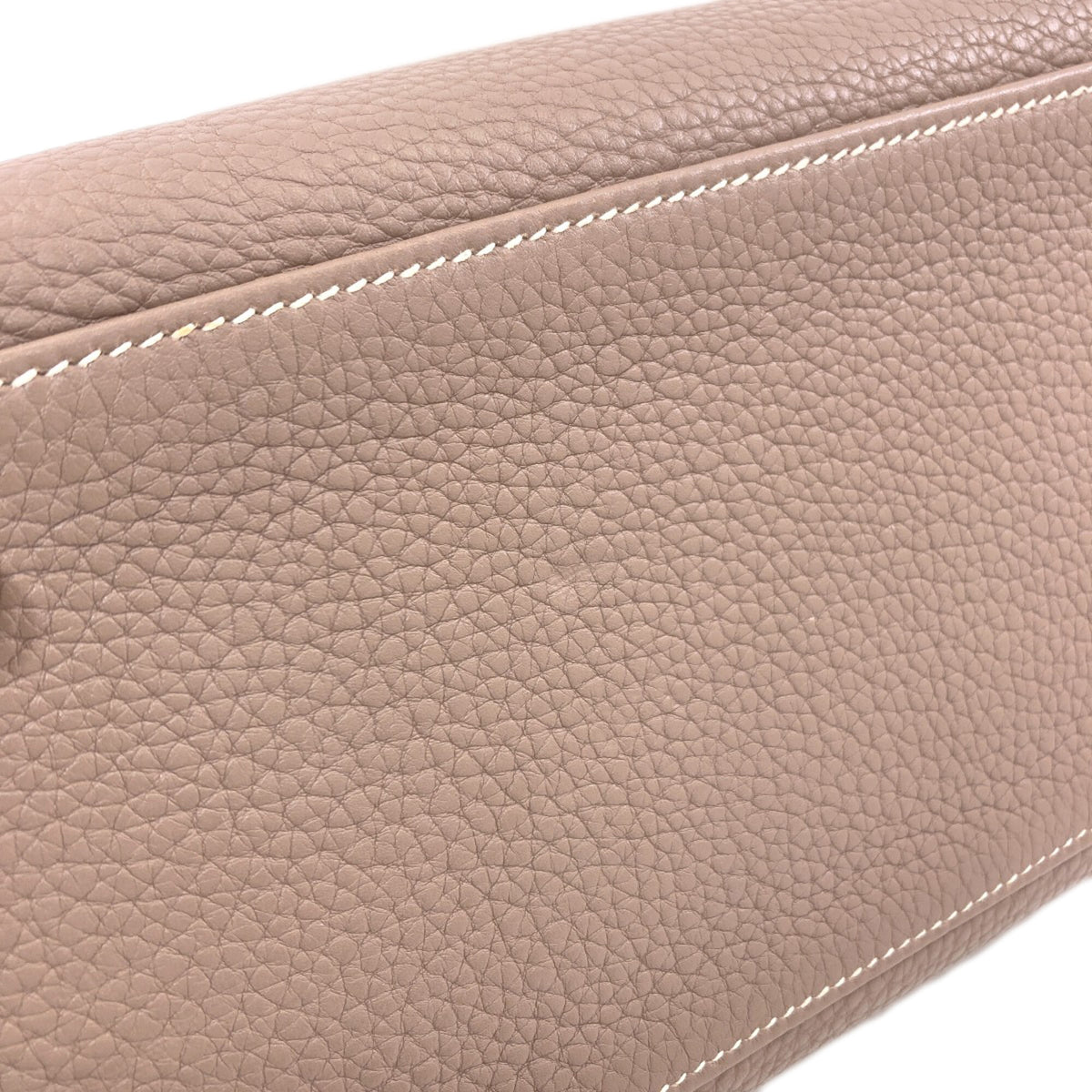 Hermes Etoupe Gray Togo Leather Handbag (Pre-Owned)