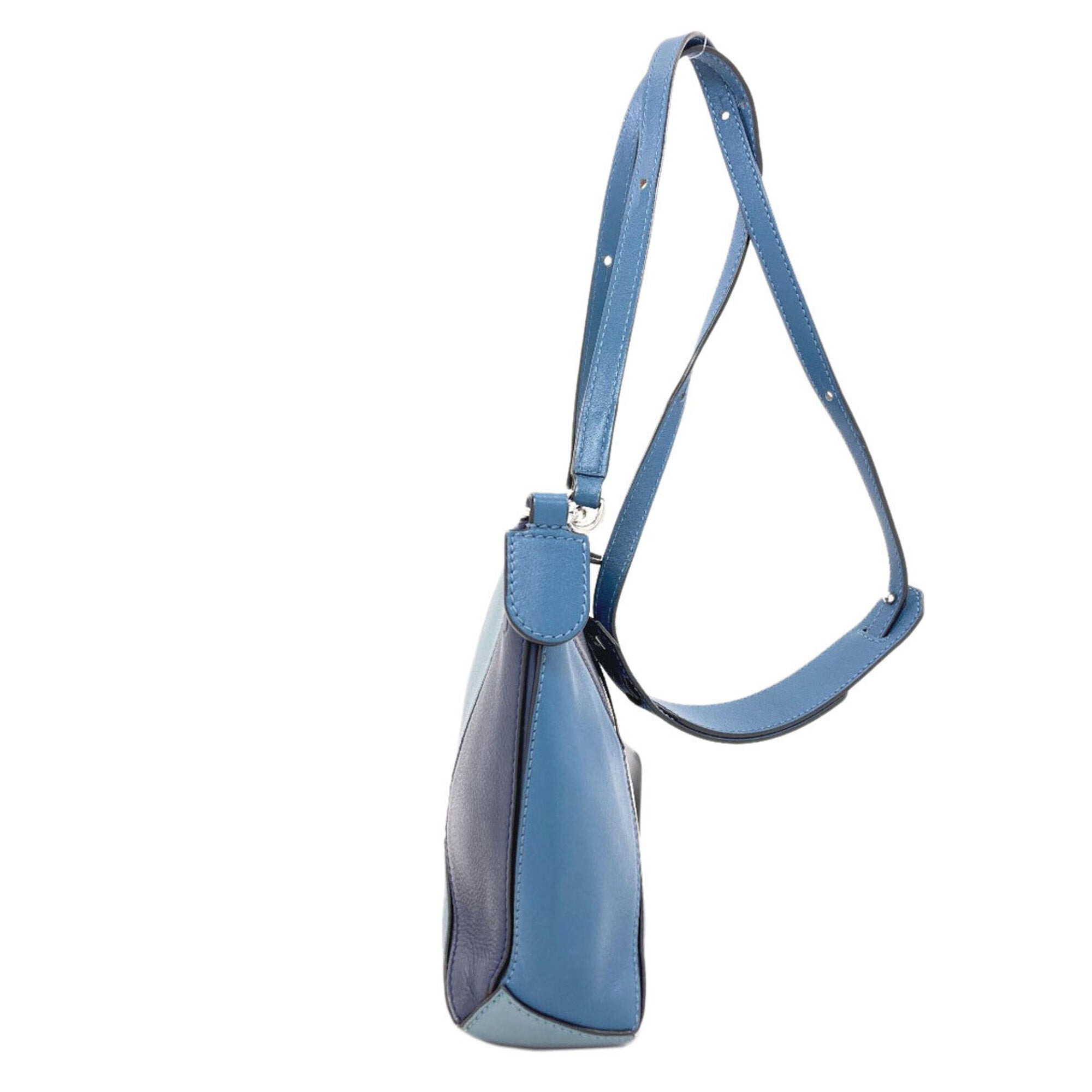 Loewe Puzzle Blue Shoulder Bag (Pre-Owned)