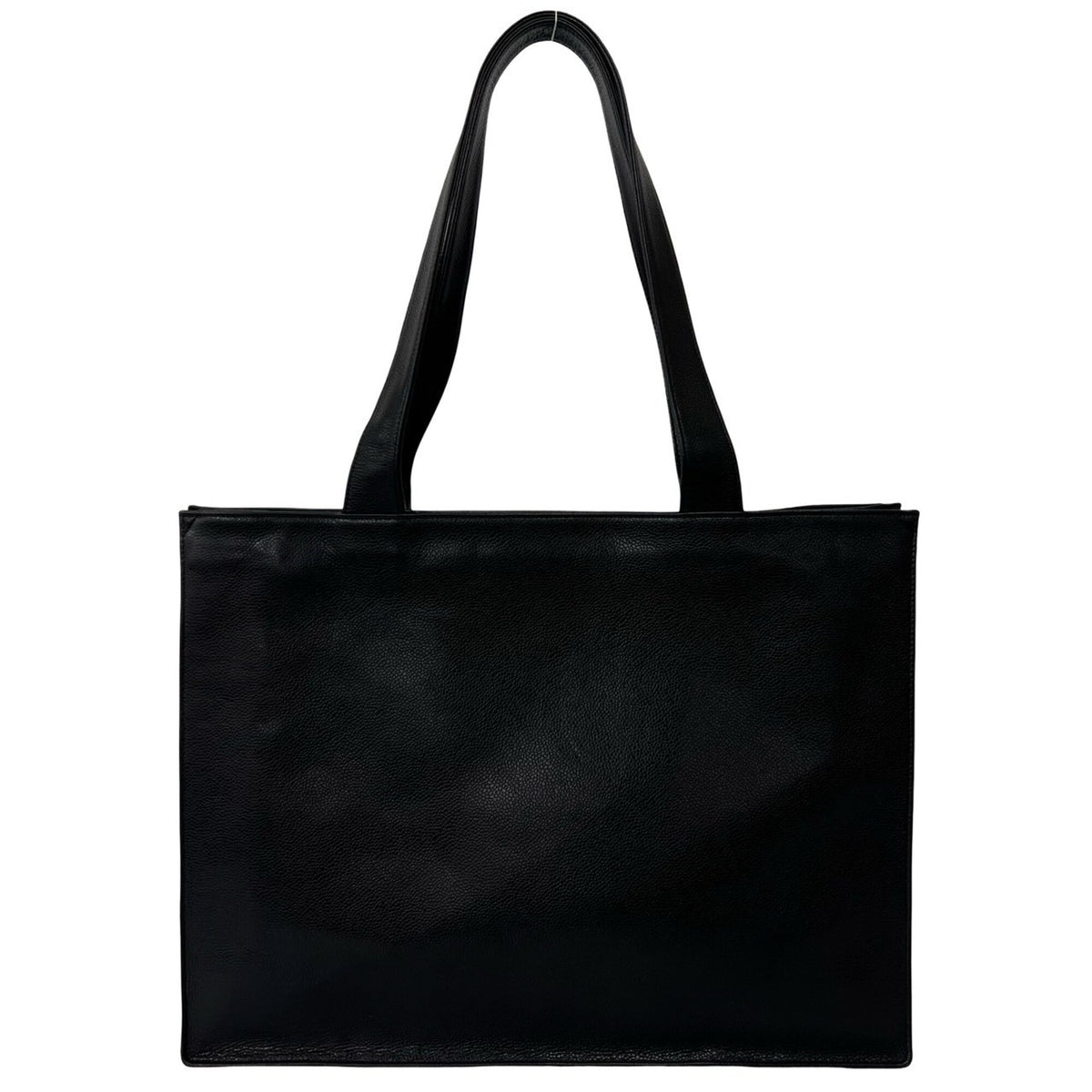 Chanel Black Grained Calfskin Tote Bag (Pre-Owned)