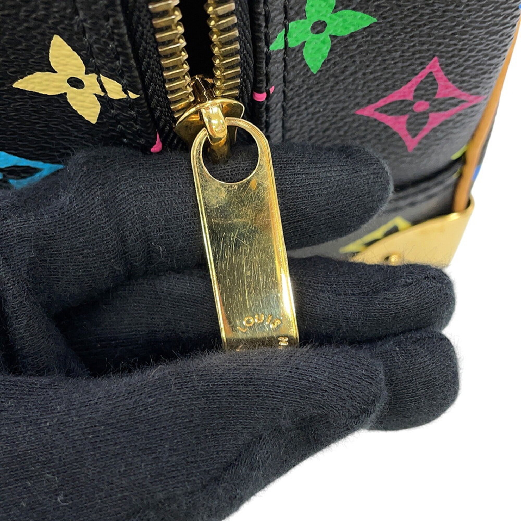 Louis Vuitton Monogram Multicolore Beige Black Noir Monogram Multicolore Handbag (Pre-Owned)