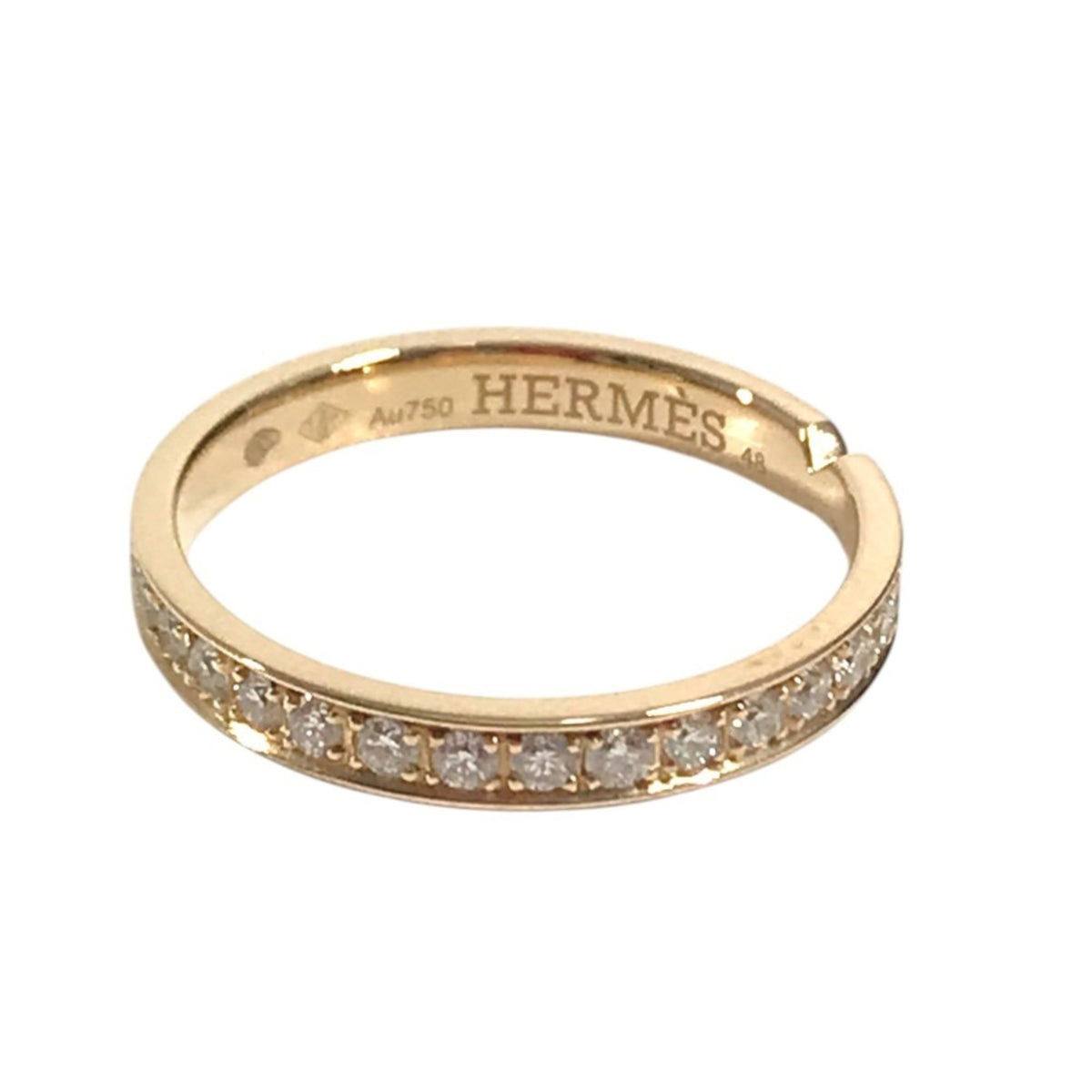 Hermes Pink Gold Pink Gold (18K) Band Ring (Pre-Owned)
