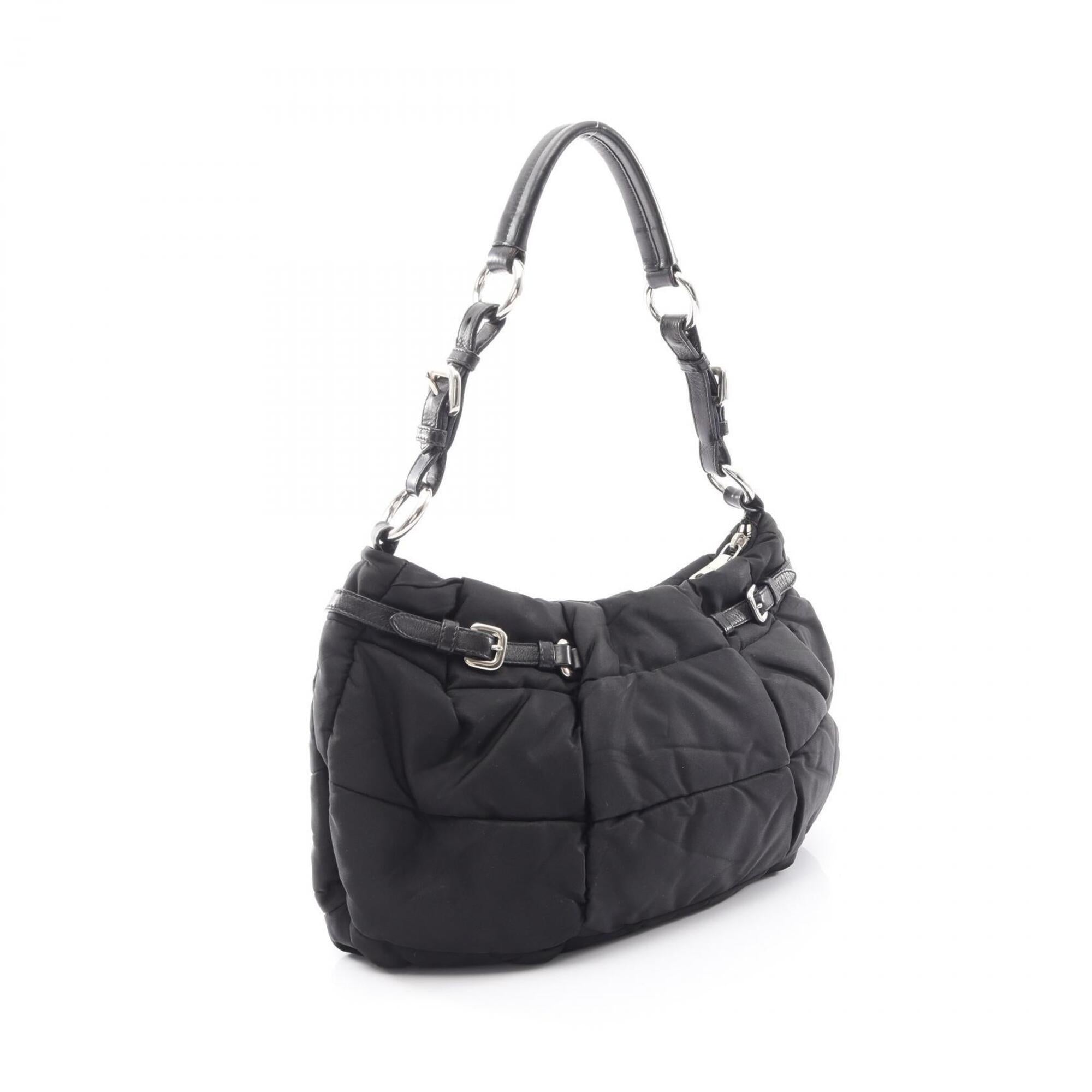Prada Black Nylon Handbag Shoulder Bag (Pre-Owned)
