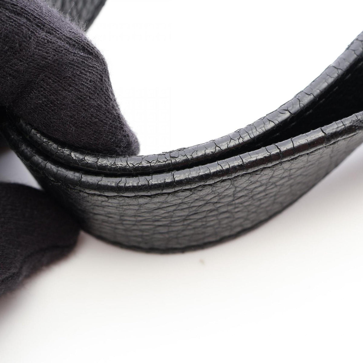 Gucci Black Leather Handbag Shoulder Bag (Pre-Owned)
