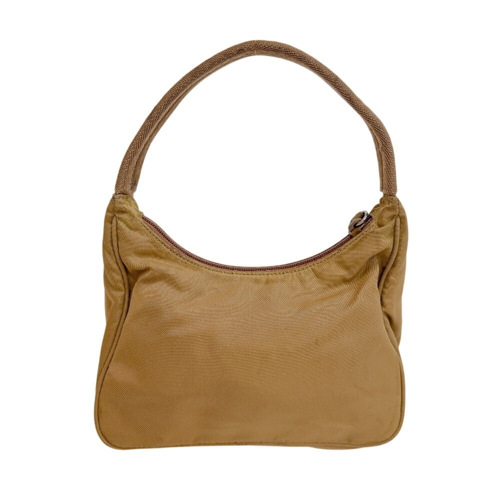 Prada Beige Nylon Pouch (Pre-Owned)