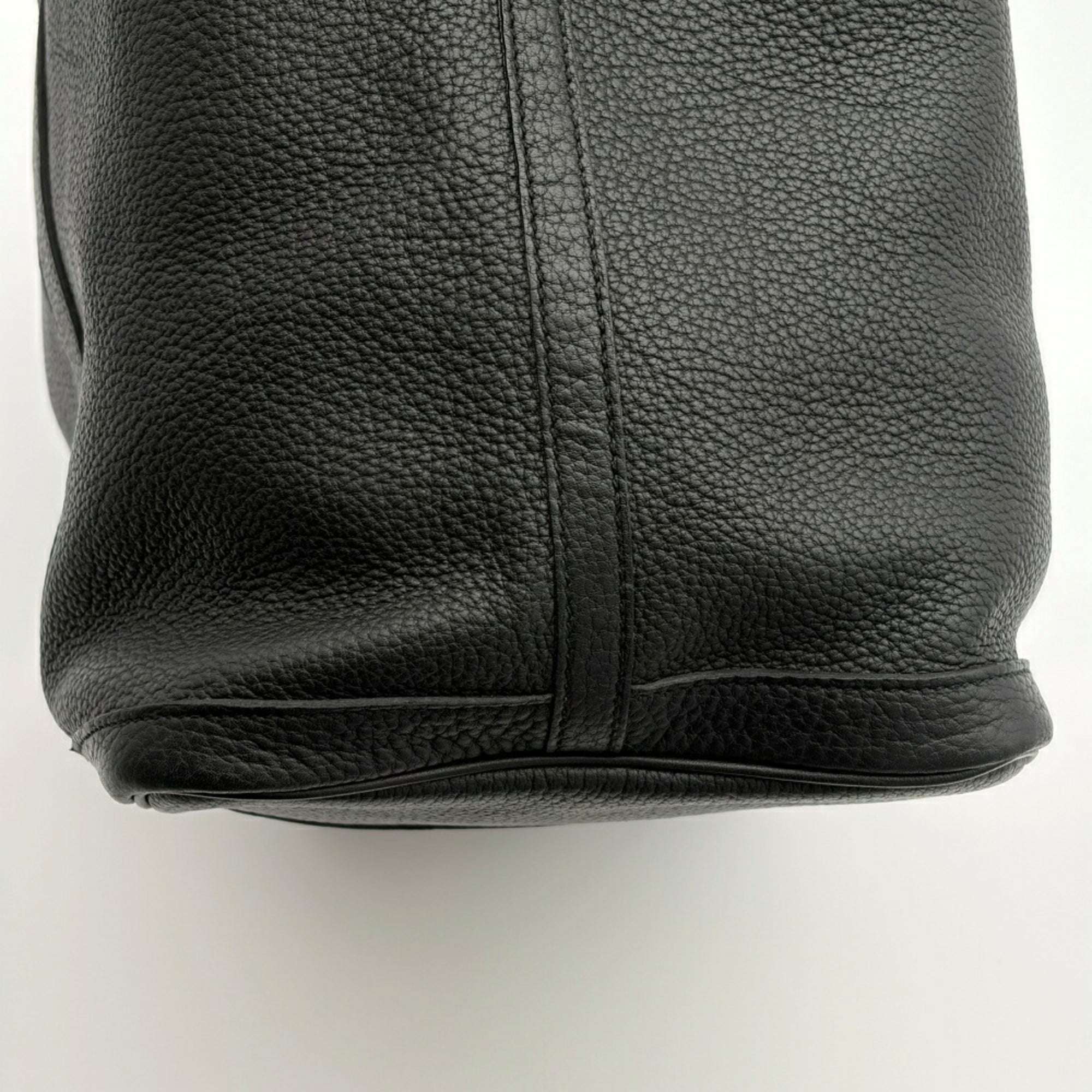 Hermes Garden Black Togo Leather Tote Bag (Pre-Owned)