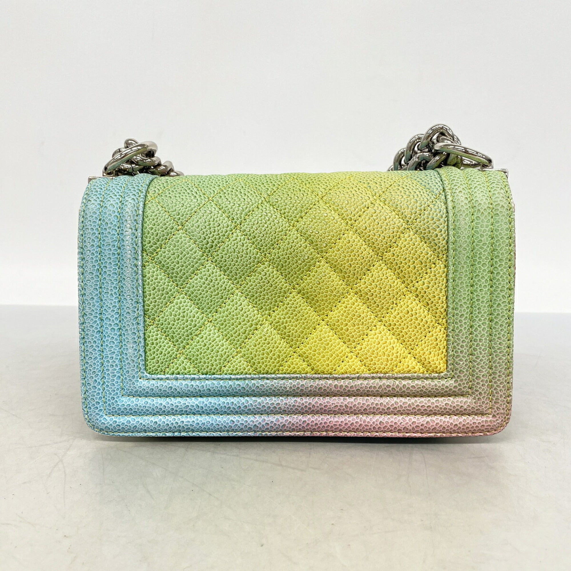 Chanel Multi-Color Grained Calfskin Shoulder Bag (Pre-Owned)