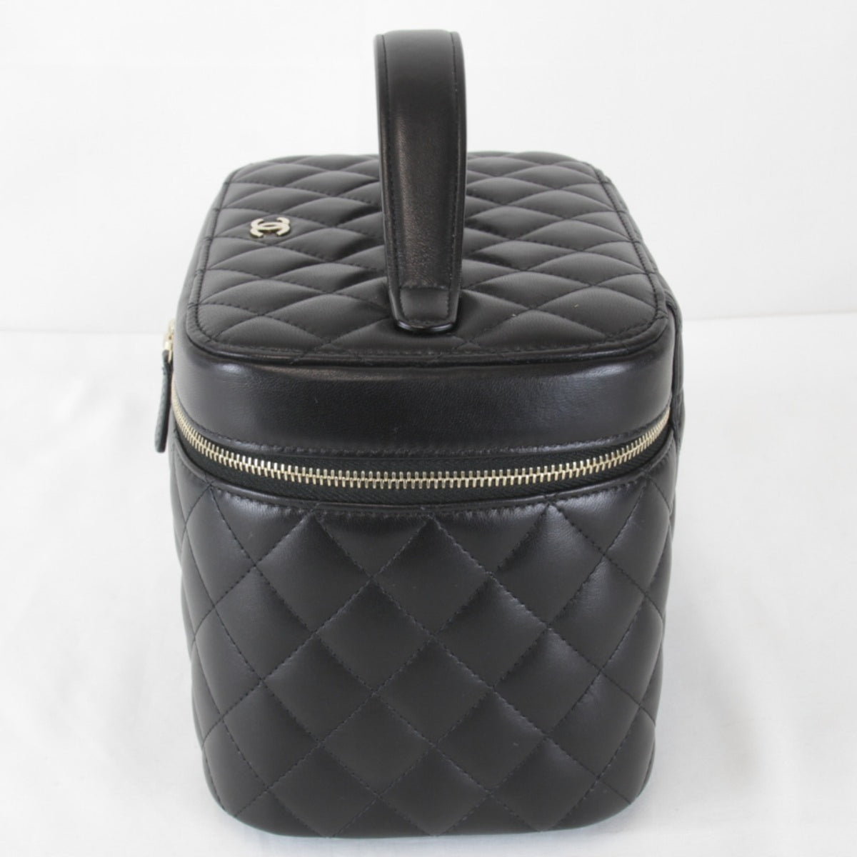 Chanel Black Leather Vanity Bag (Pre-Owned)