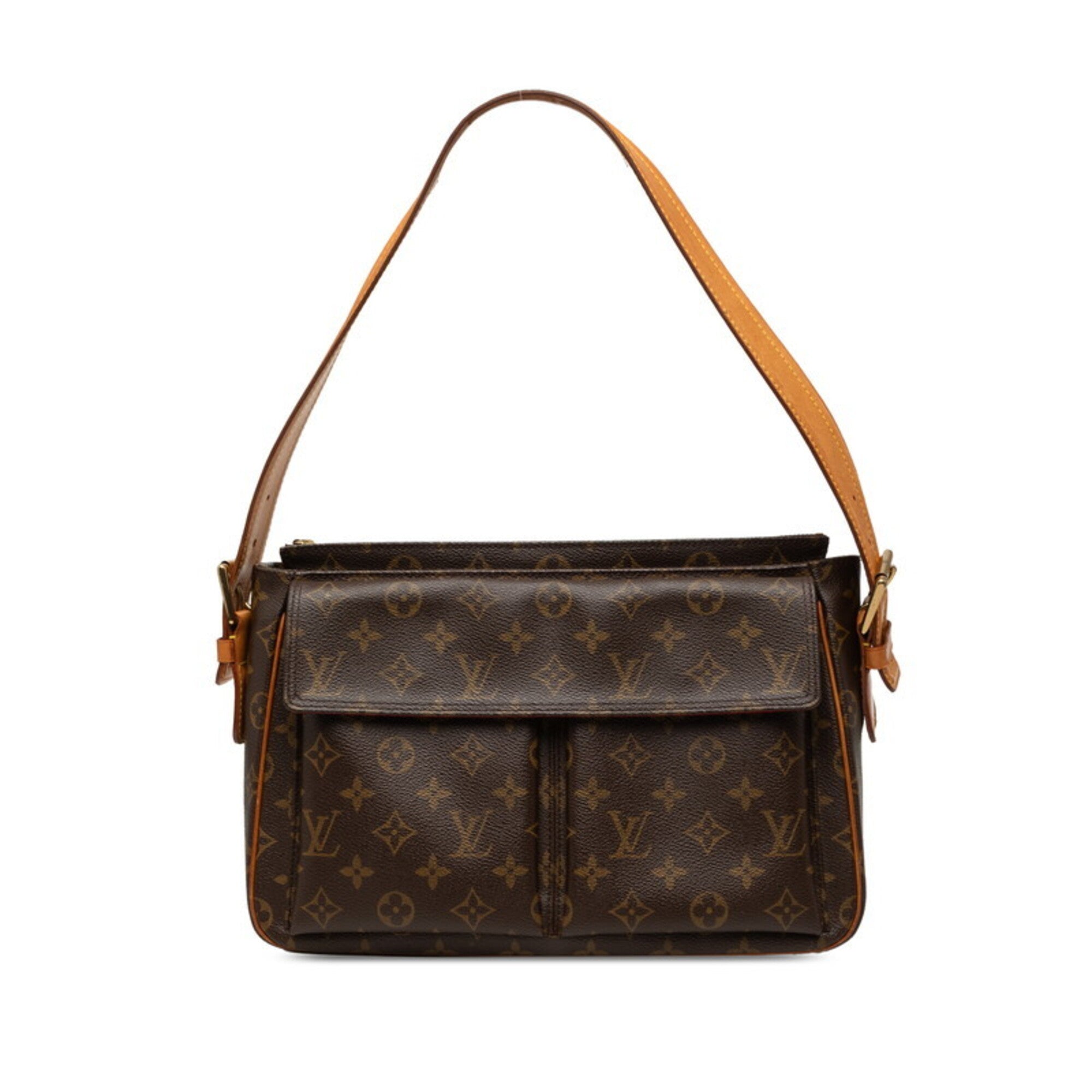 Louis Vuitton Monogram Brown Pvc Leather Shoulder Bag (Pre-Owned)