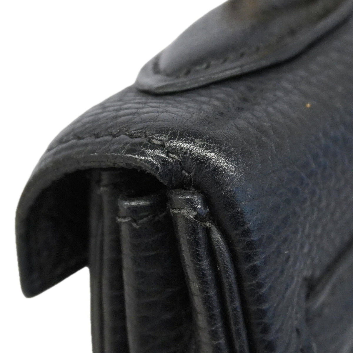 Hermes Black Taurillon Clemence Leather Handbag (Pre-Owned)