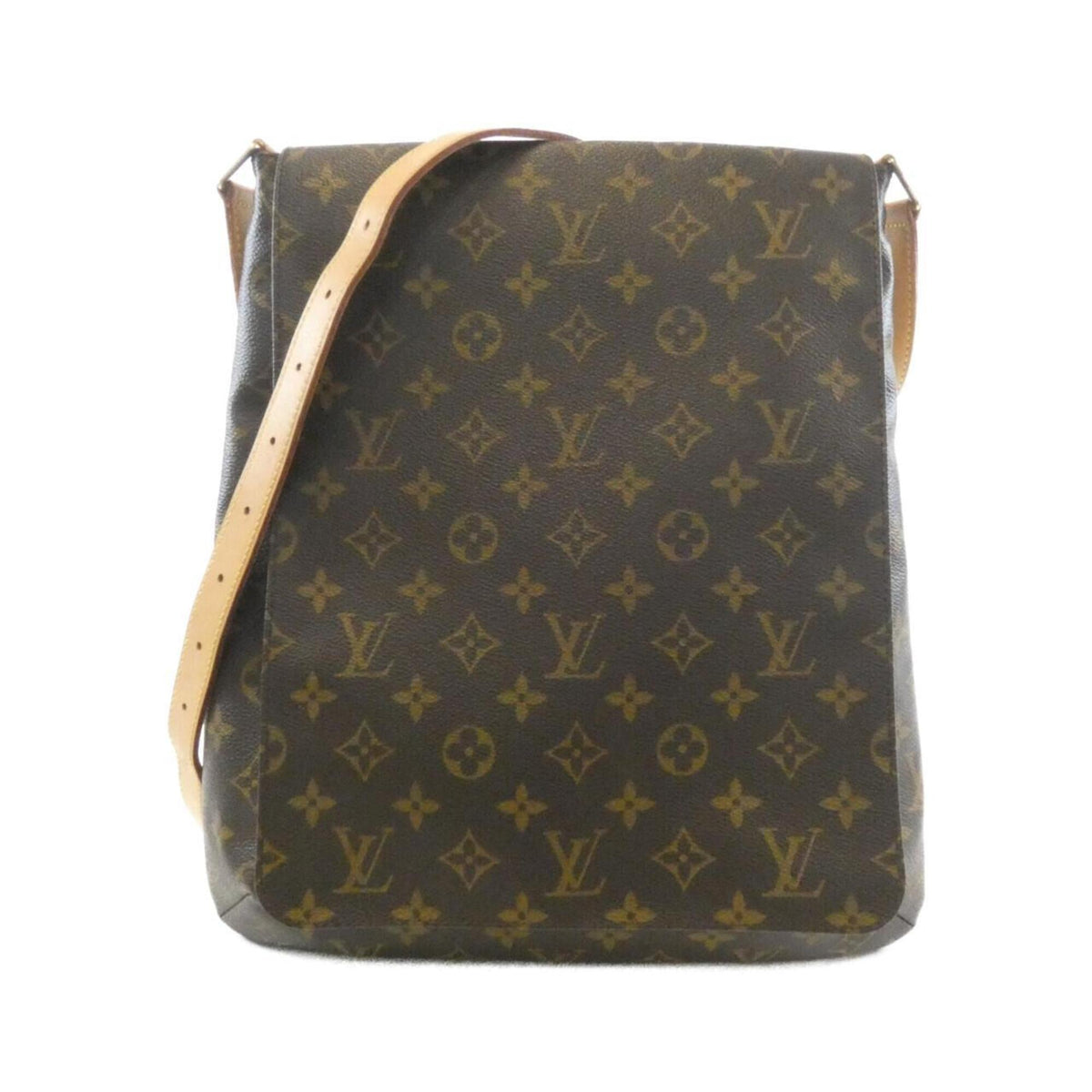 Louis Vuitton Marron Coated Canvas Shoulder Bag (Pre-Owned)