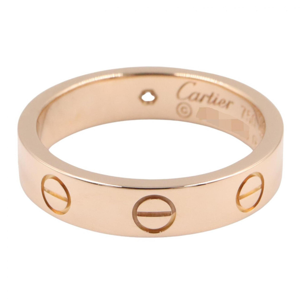 Cartier Gold Clear Pink Gold (18K) Band Ring (Pre-Owned)