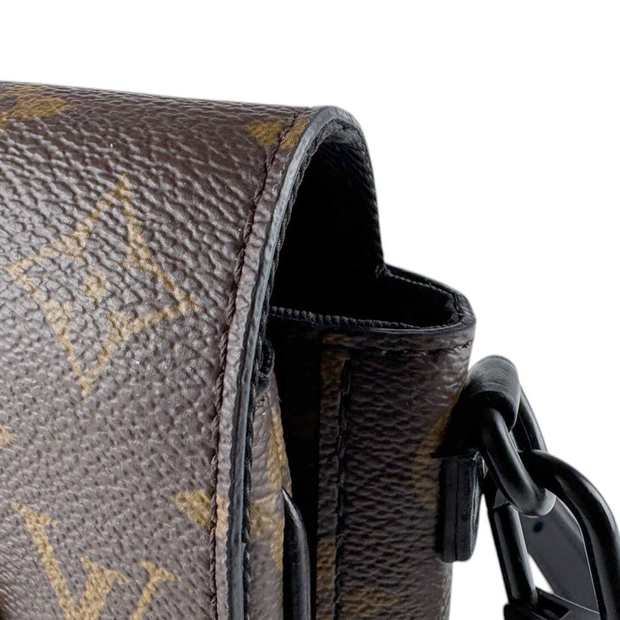 Louis Vuitton Black Brown Monogram Macassar Monogram Shoulder Bag (Pre-Owned)