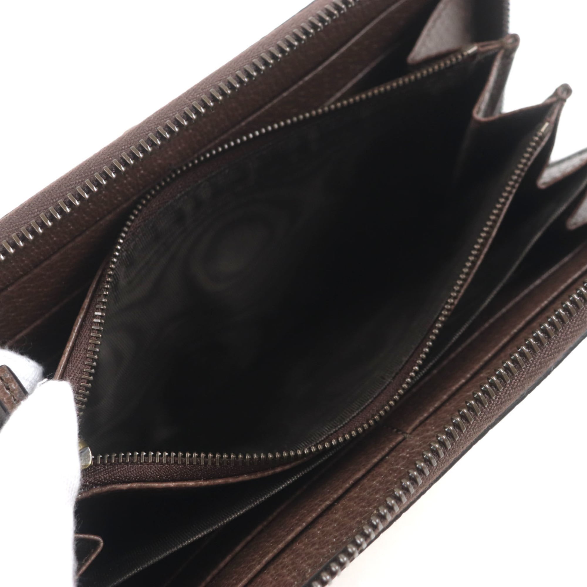 Gucci Bamboo Beige Brown Bamboo Gg Canvas Long Wallet (Bi-Fold) (Pre-Owned)