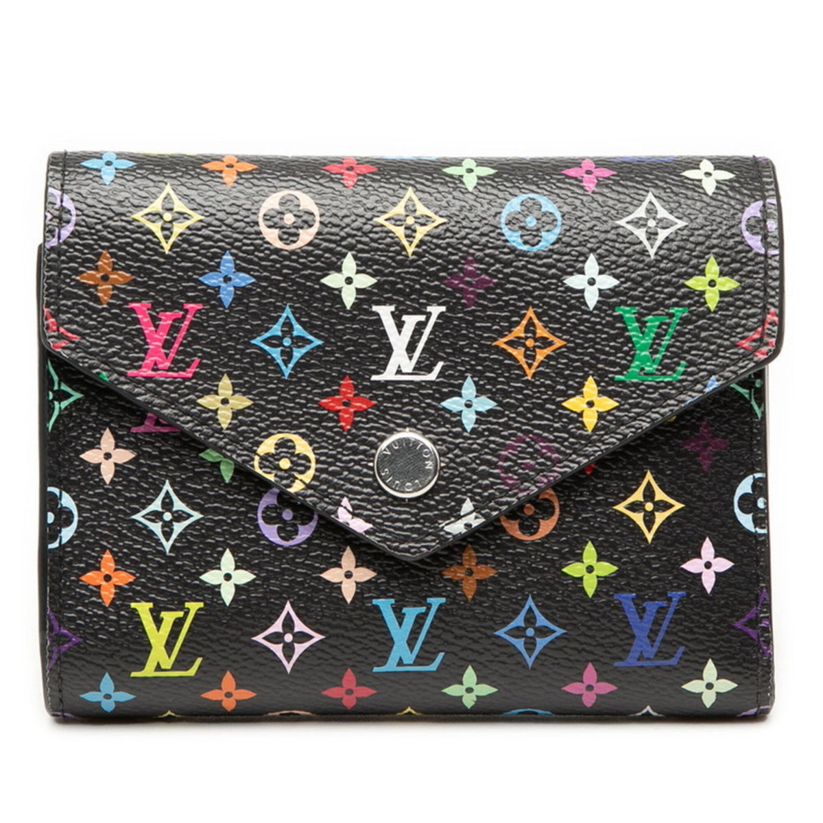 Louis Vuitton Black Pvc Wallet (Tri-Fold) (Pre-Owned)