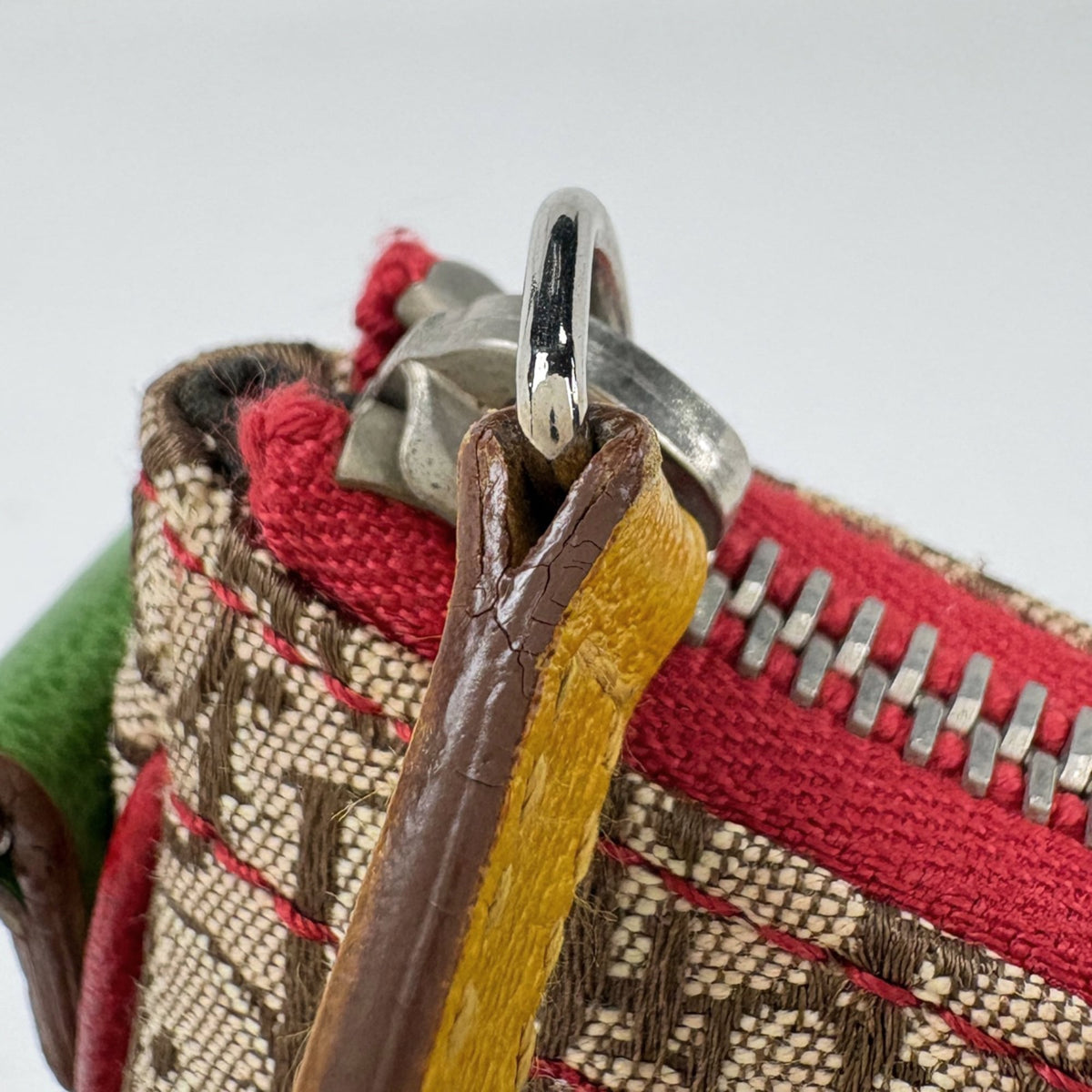 Christian Dior Rasta Brown Multi-Color Canvas Leather Saddle Bag Shoulder Bag (Pre-Owned)