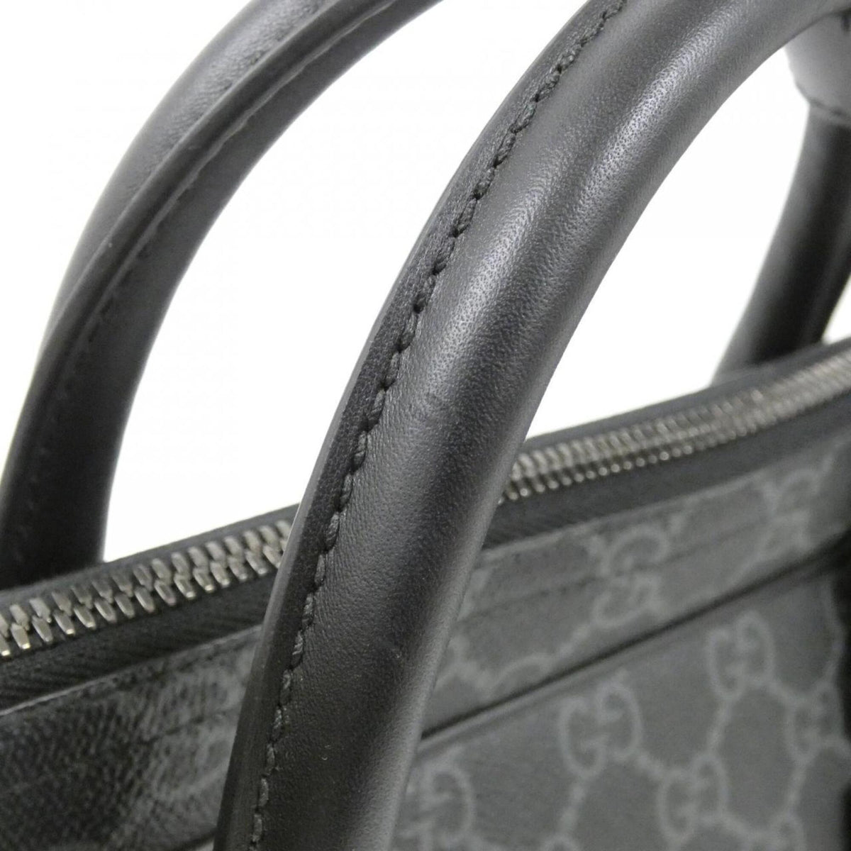 Gucci Black Coated Canvas Handbag (Pre-Owned)