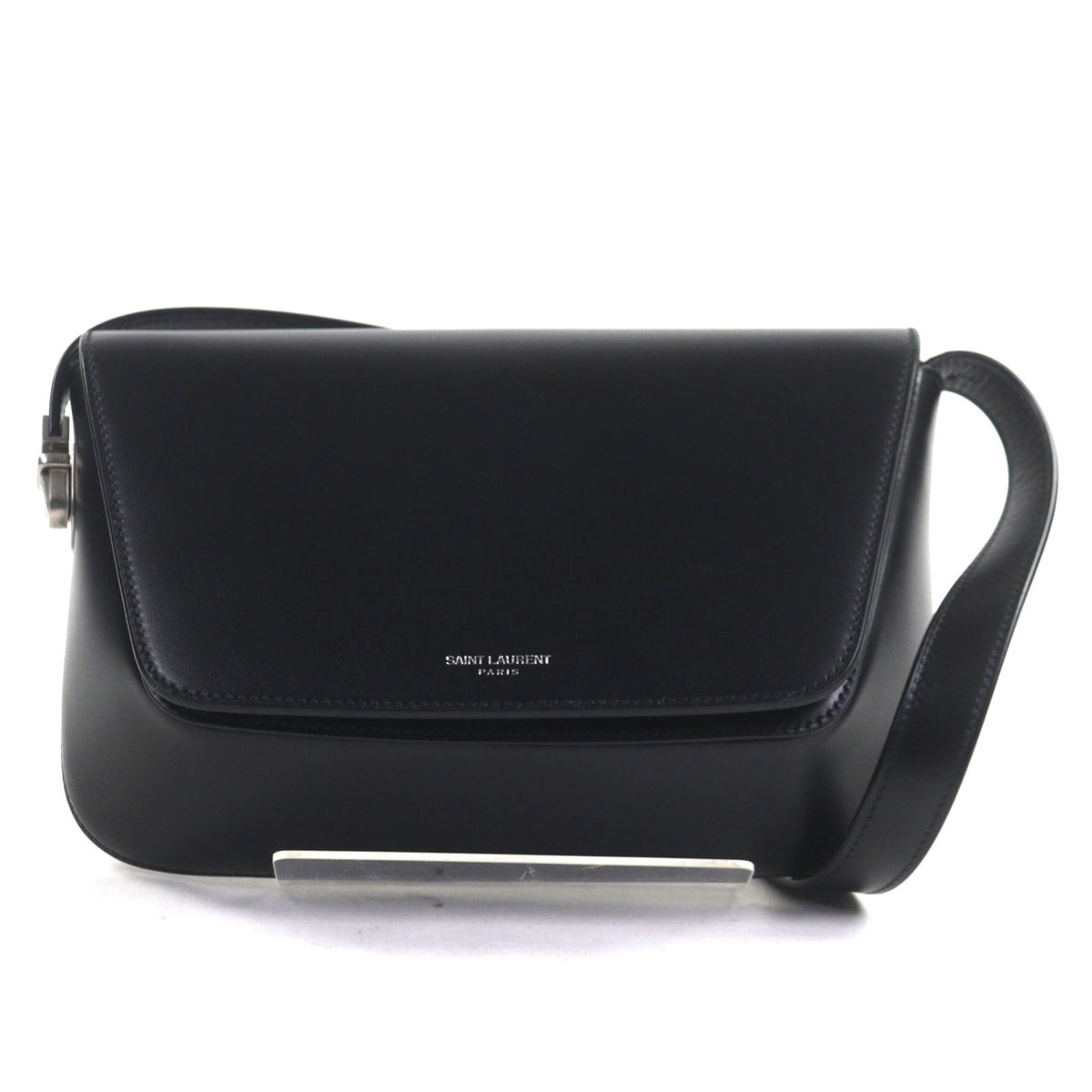 Saint Laurent Black Leather Shoulder Bag (Pre-Owned)