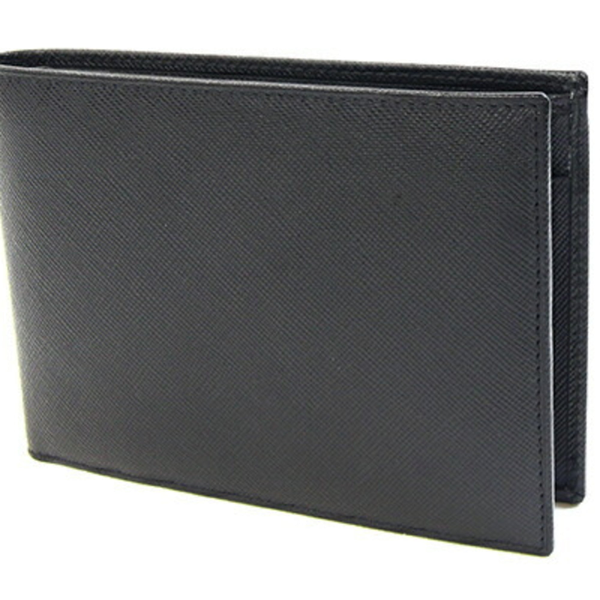Prada Black Nero Leather Wallet (Bi-Fold) (Pre-Owned)