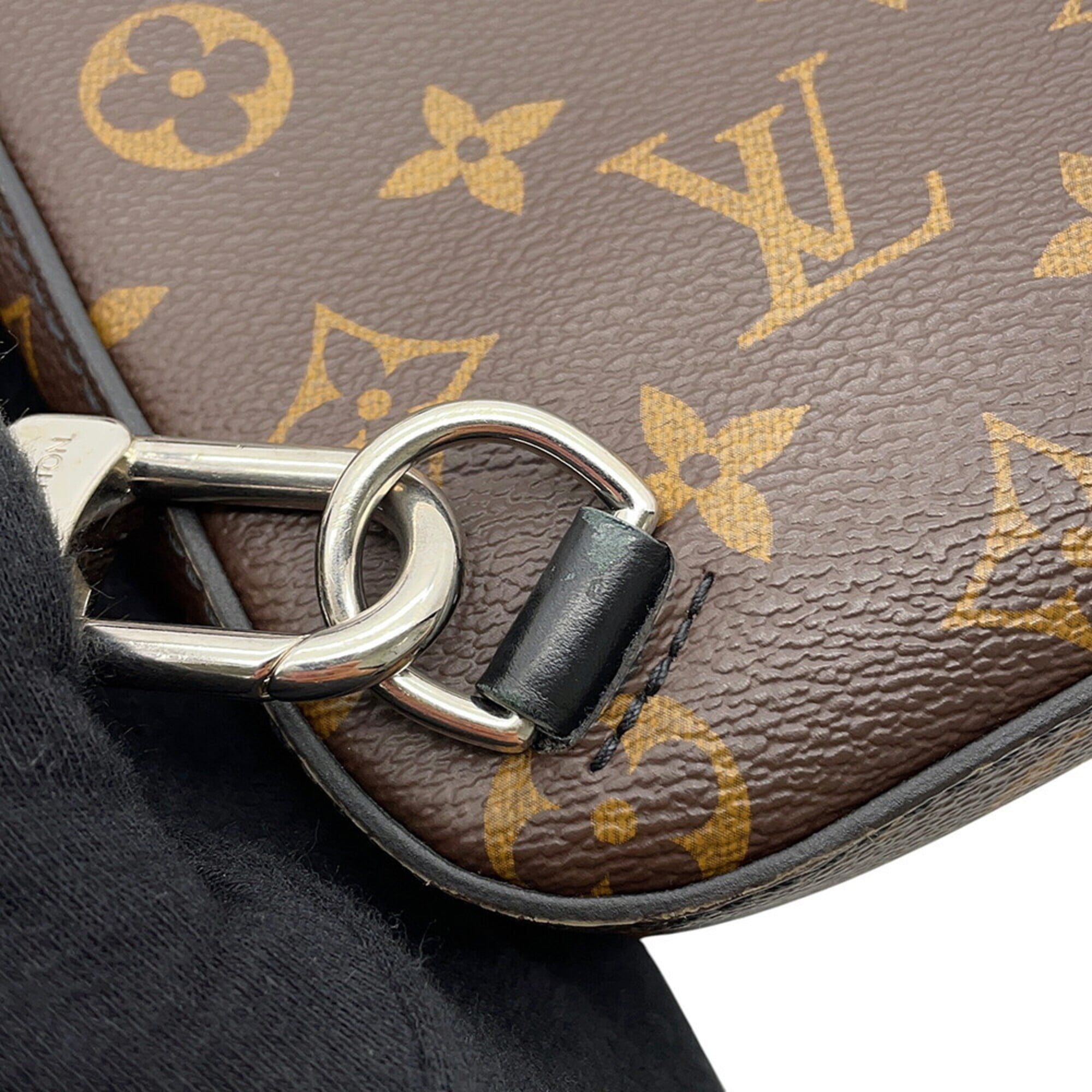 Louis Vuitton Monogram Macassar Black Monogram Macassar Noir Shoulder Bag Sling Bag (Pre-Owned)