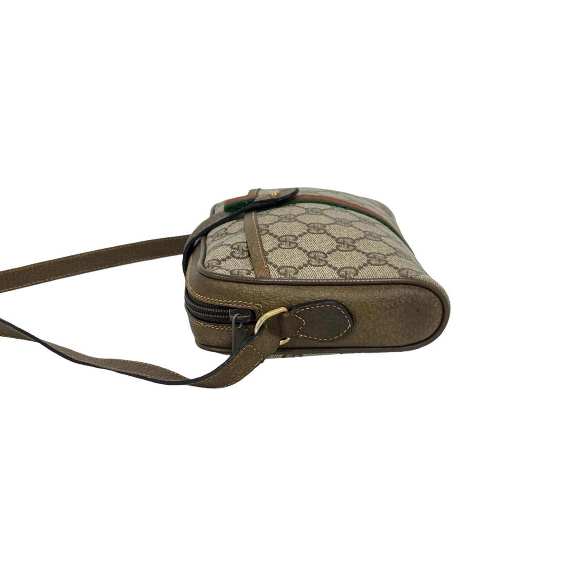 Gucci Brown Pvc Leather Shoulder Bag (Pre-Owned)