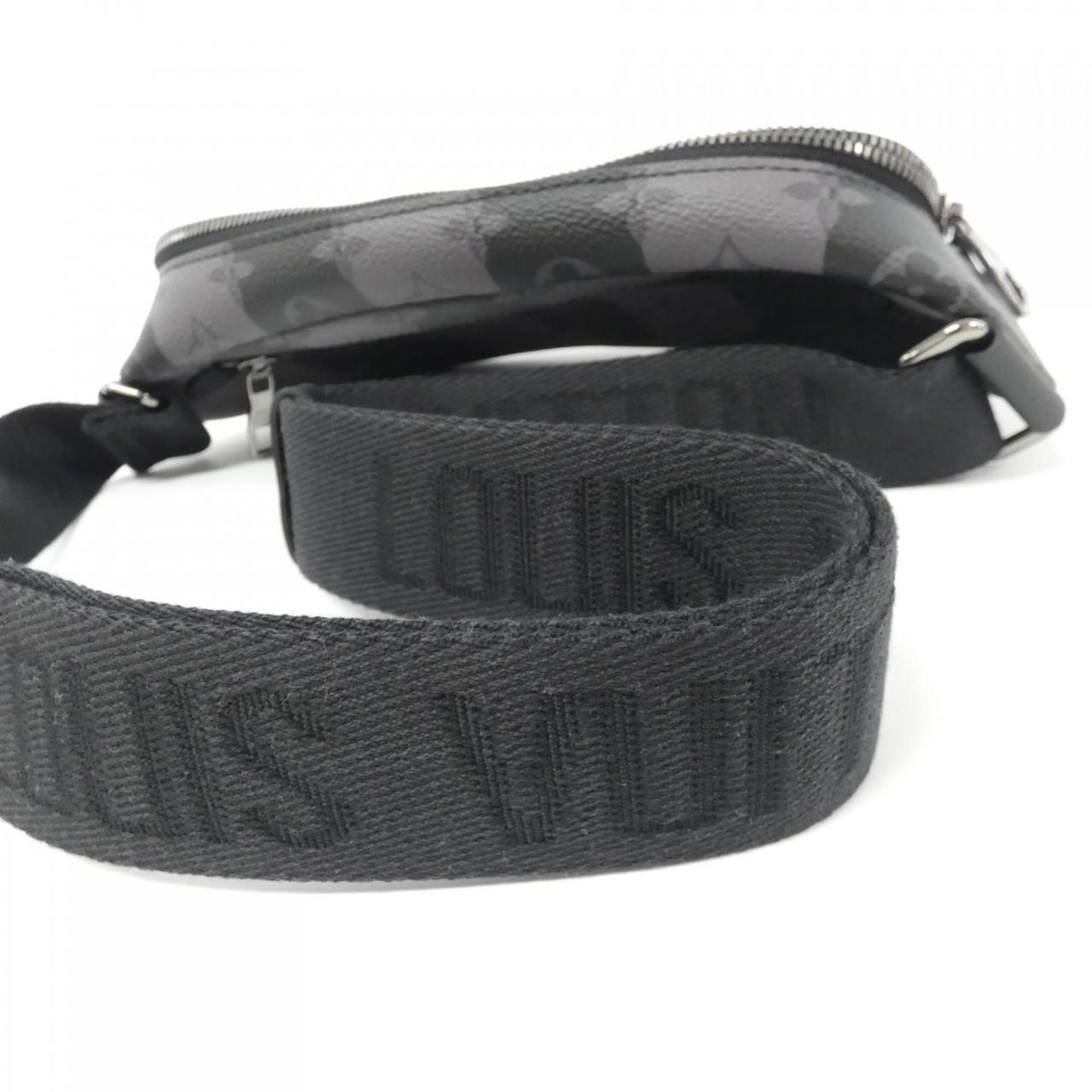 Louis Vuitton Black Coated Canvas Shoulder Bag (Pre-Owned)