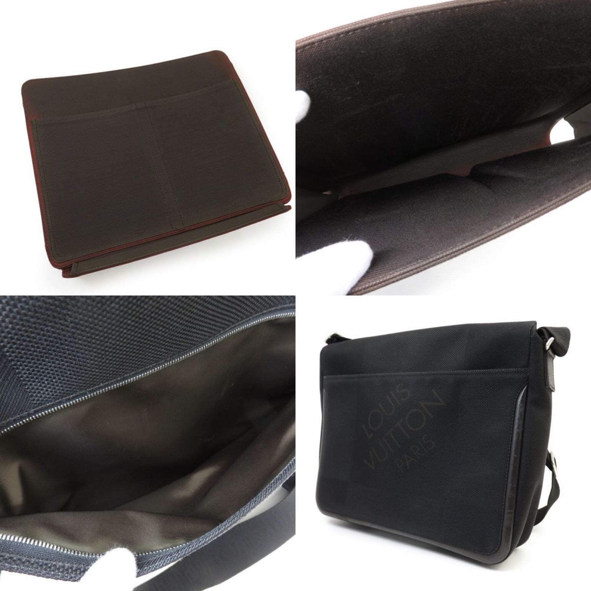 Louis Vuitton Noir Damier Geant Shoulder Bag (Pre-Owned)