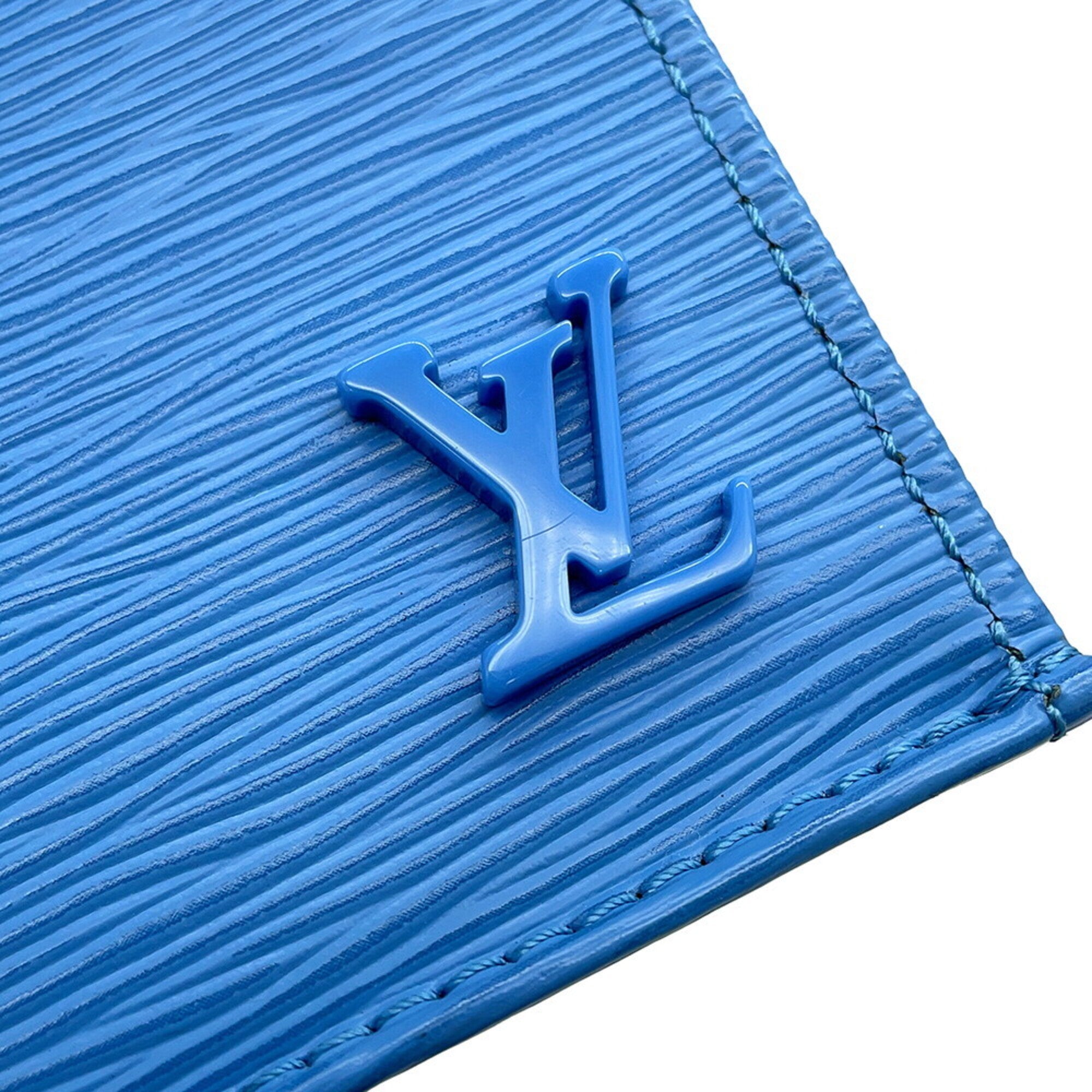 Louis Vuitton Epi Blue Epi Leather Handbag Shoulder Bag (Pre-Owned)