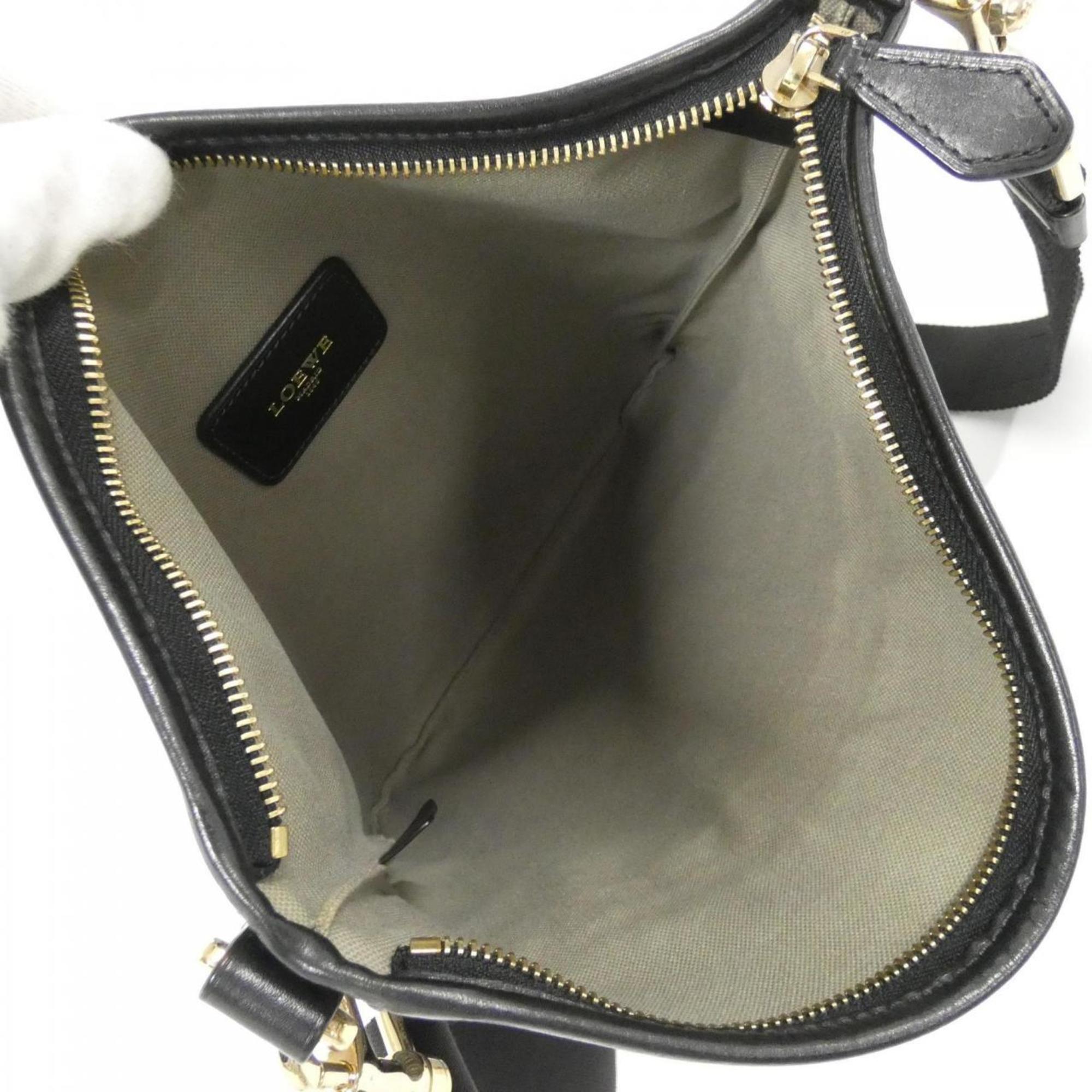 Loewe Gray Coated Canvas Shoulder Bag (Pre-Owned)