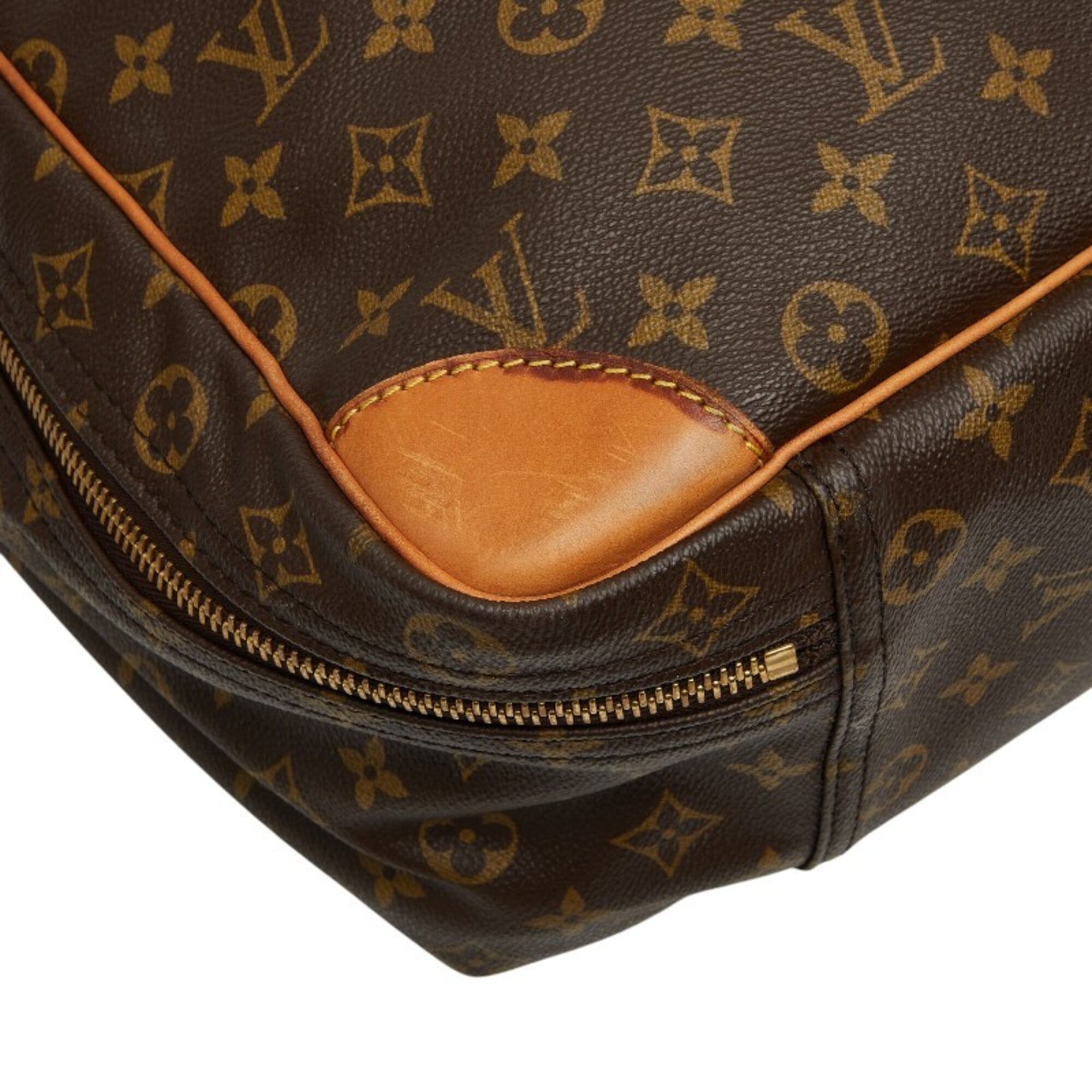 Louis Vuitton Brown Pvc Leather Boston Bag (Pre-Owned)