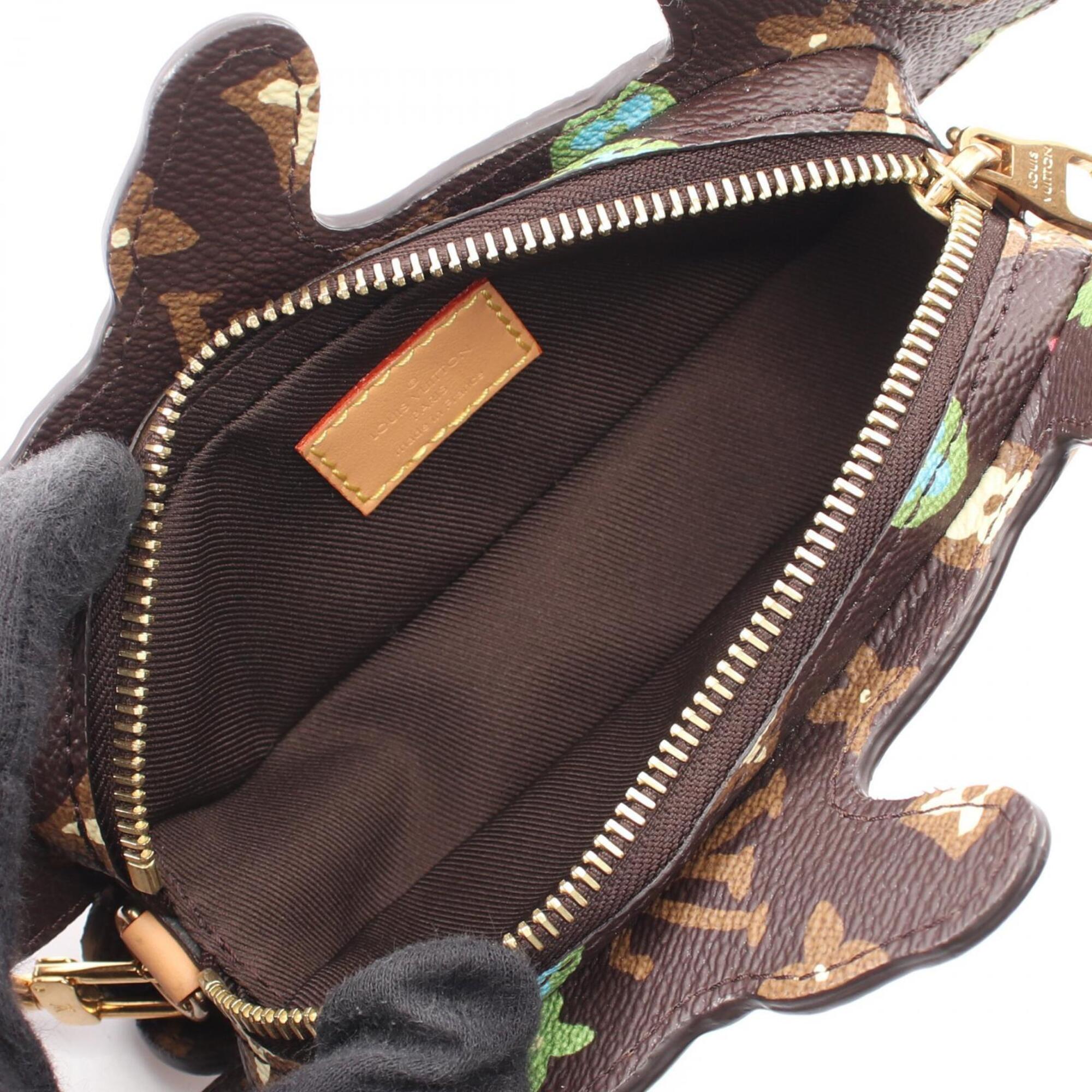 Louis Vuitton Brown Coated Canvas Leather Handbag Shoulder Bag (Pre-Owned)