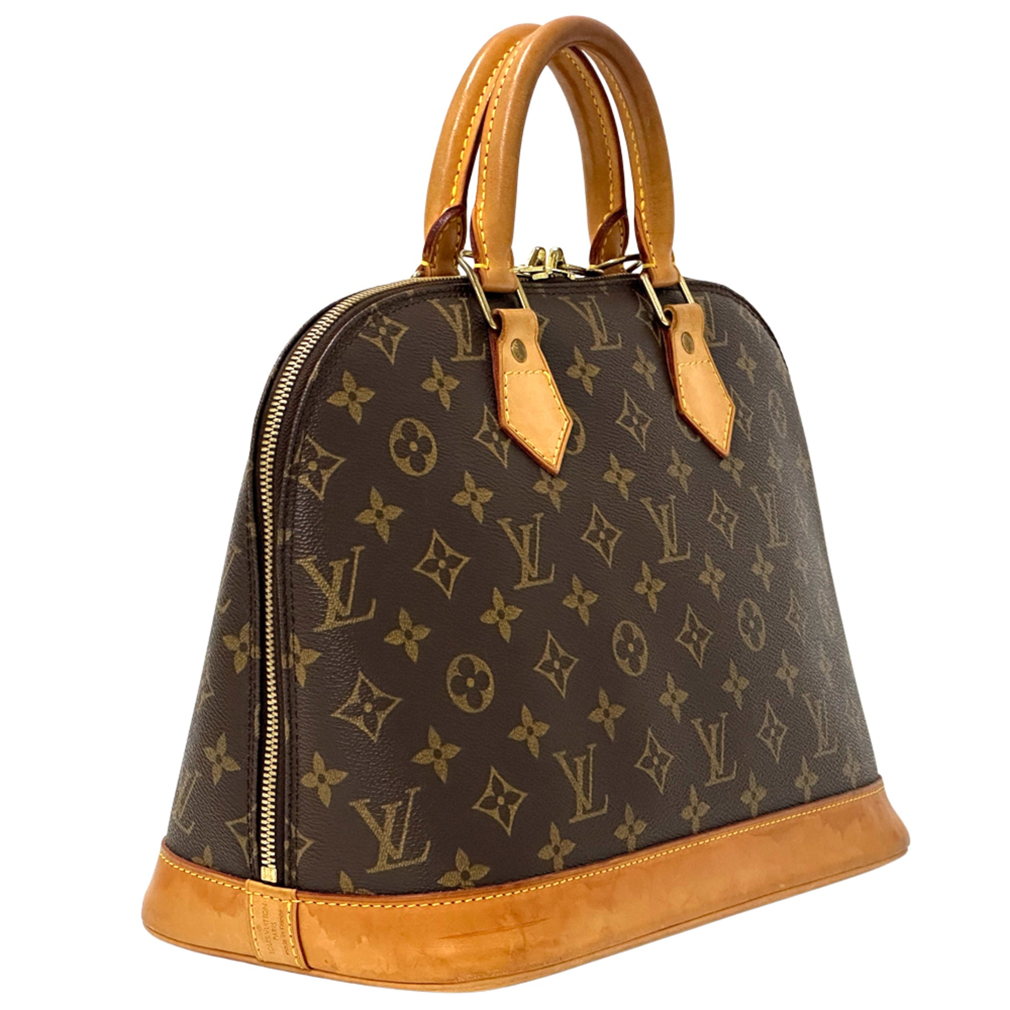 Louis Vuitton Brown Monogram Canvas Handbag (Pre-Owned)