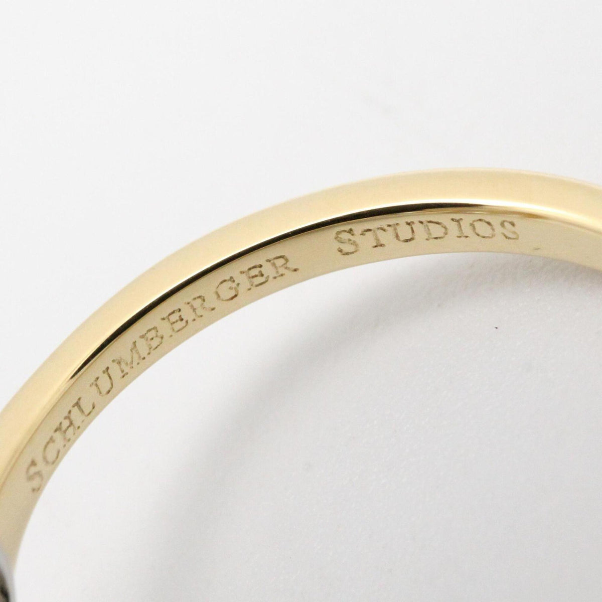 Tiffany Gold Silver Clear Yellow Gold (18K) Platinum 950 Band Ring (Pre-Owned)