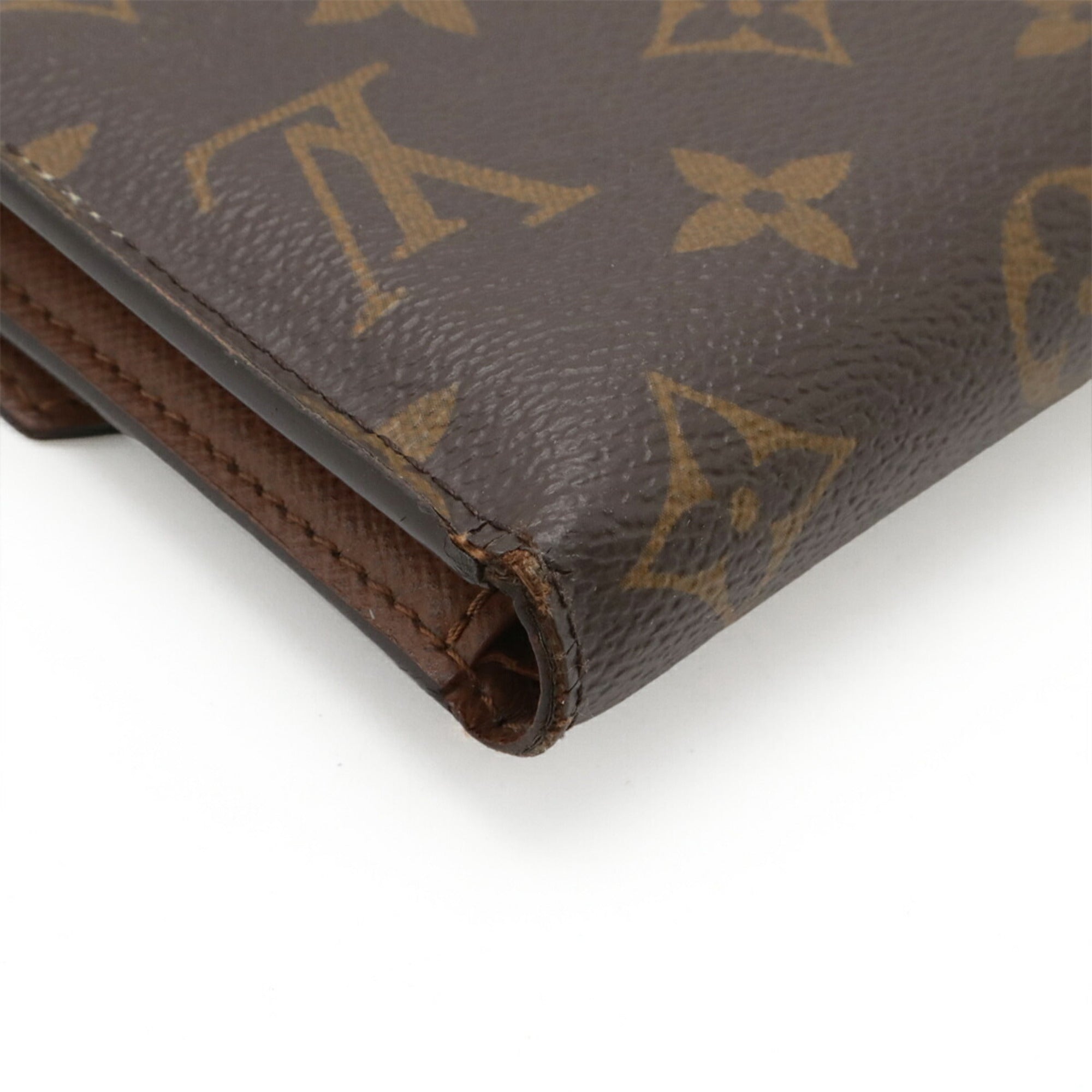Louis Vuitton Monogram Brown Monogram Monogram Canvas Pvc Coated Canvas Wallet (Tri-Fold) (Pre-Owned)