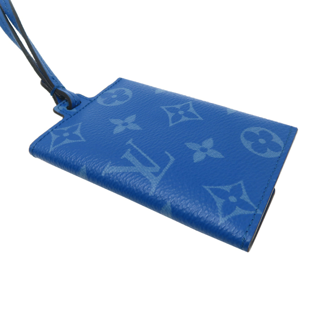 Louis Vuitton Blue Taigarama Coin Purse/Coin Case (Pre-Owned)
