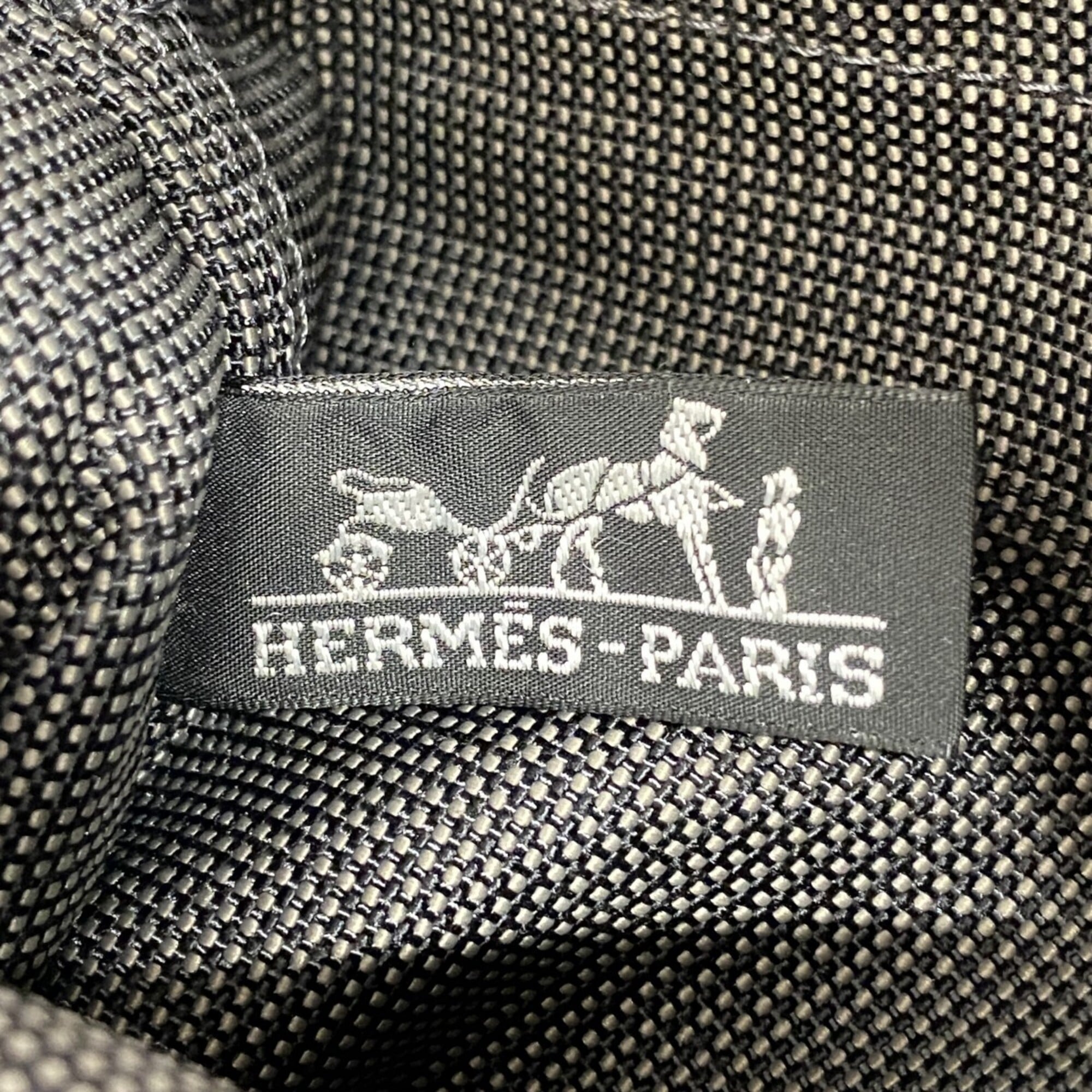 Hermes Gray Canvas Backpack (Pre-Owned)