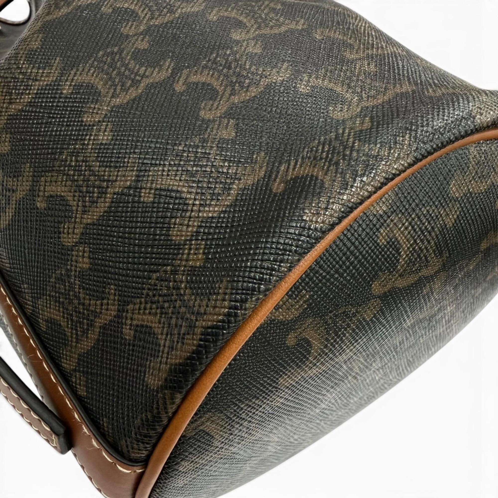 Celine Canvas Shoulder Bag (Pre-Owned)