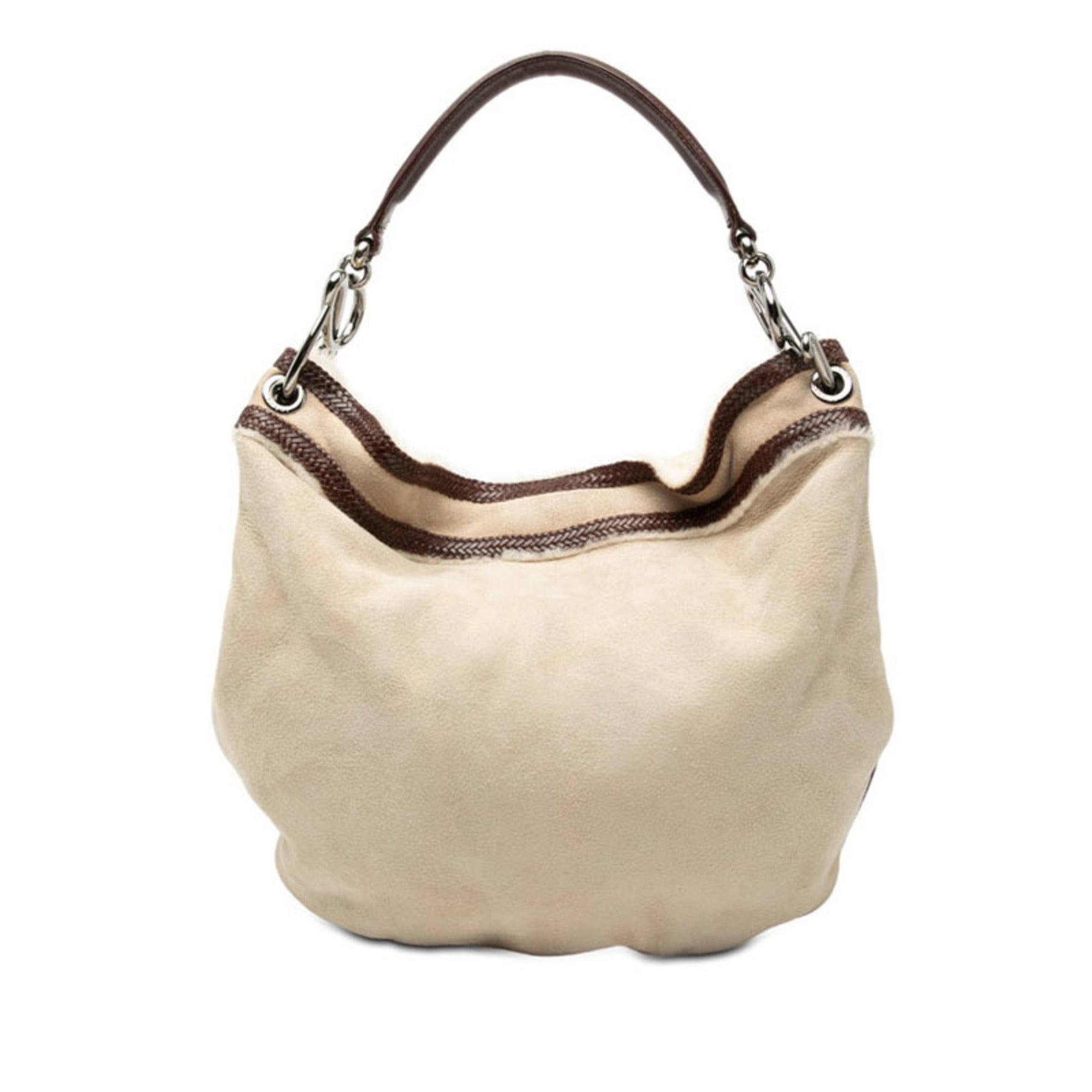 Loewe Beige Brown Leather Shoulder Bag (Pre-Owned)