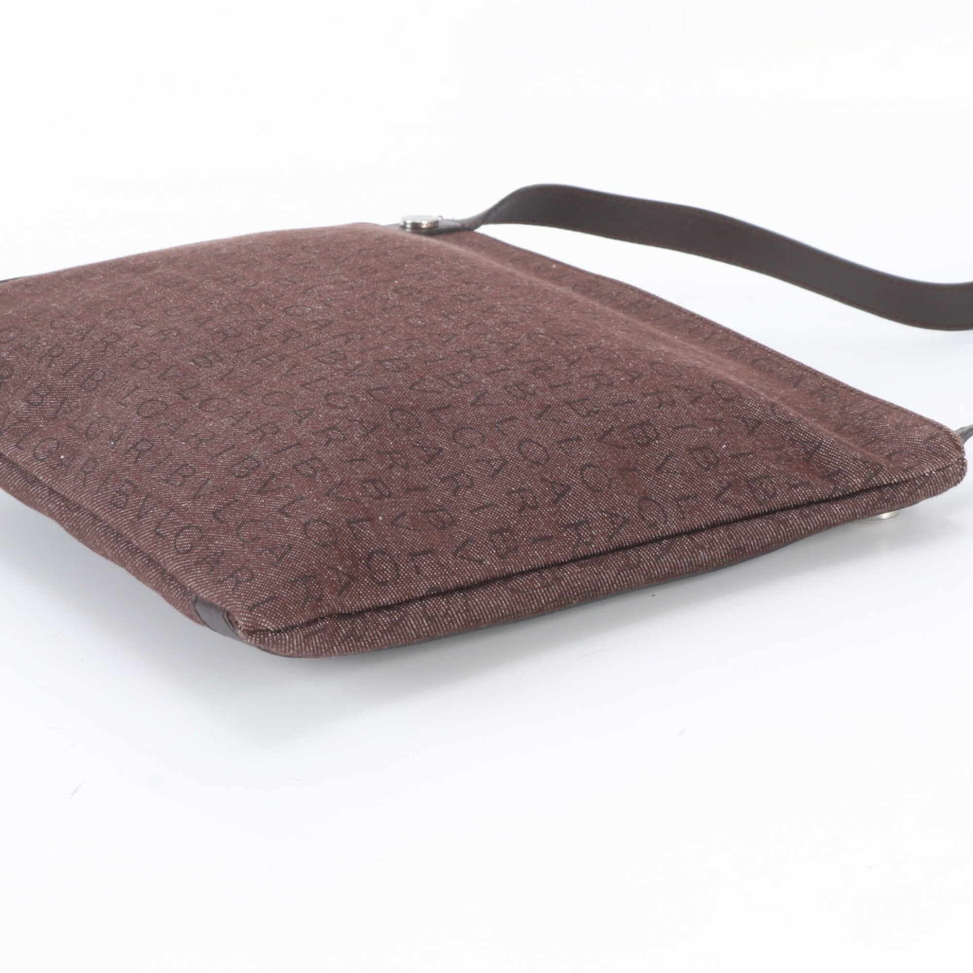 Bvlgari Brown Canvas Shoulder Bag (Pre-Owned)