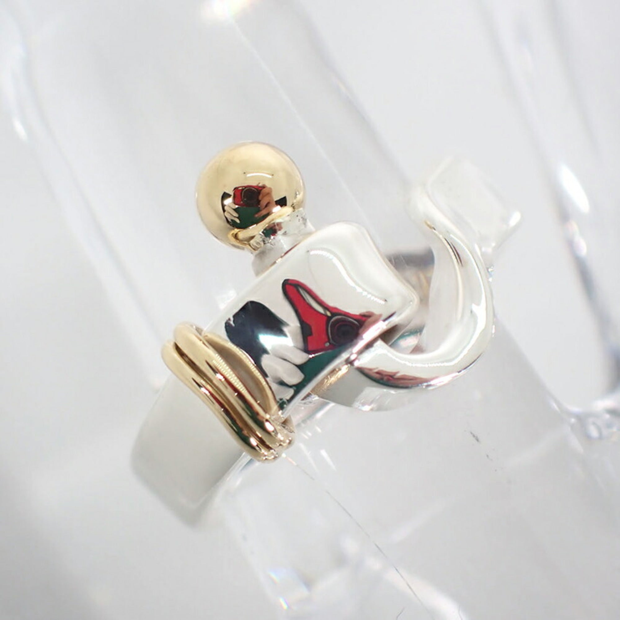 Tiffany Yellow Gold (18K) Sterling Silver 925 Band Ring (Pre-Owned)