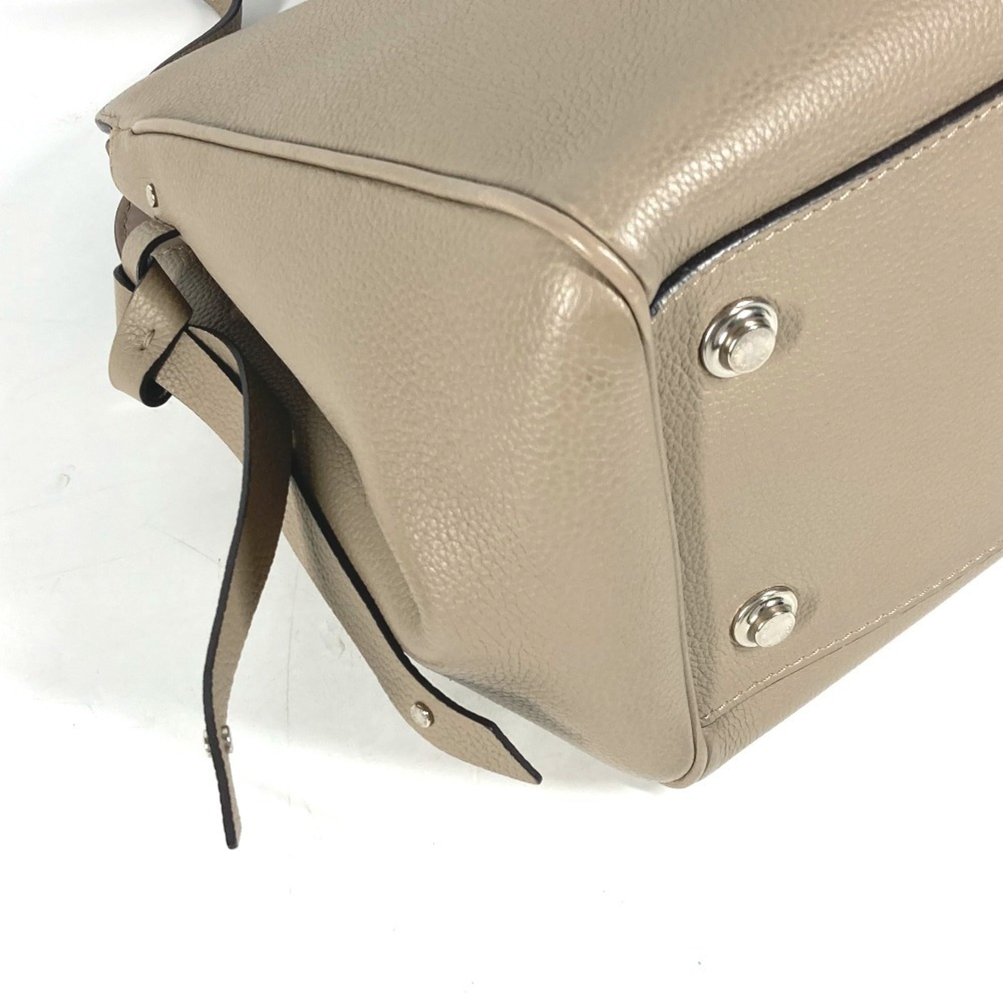 Louis Vuitton Gray Tourterelle Leather Handbag Shoulder Bag Tote Bag (Pre-Owned)