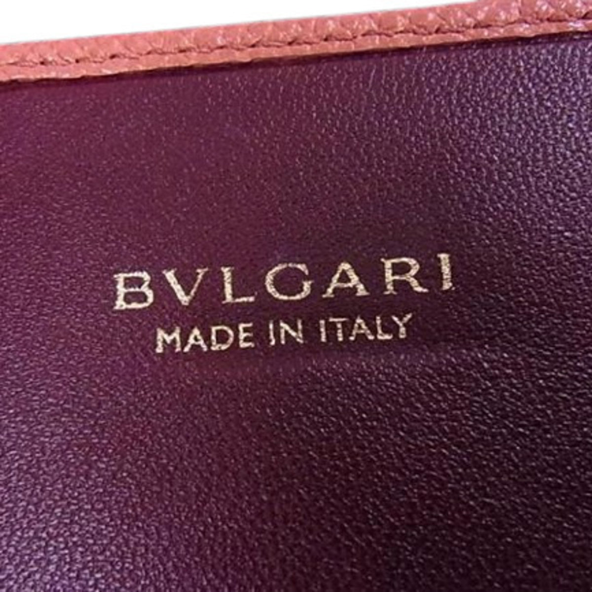 Bvlgari Orange Leather Wallet (Tri-Fold) (Pre-Owned)