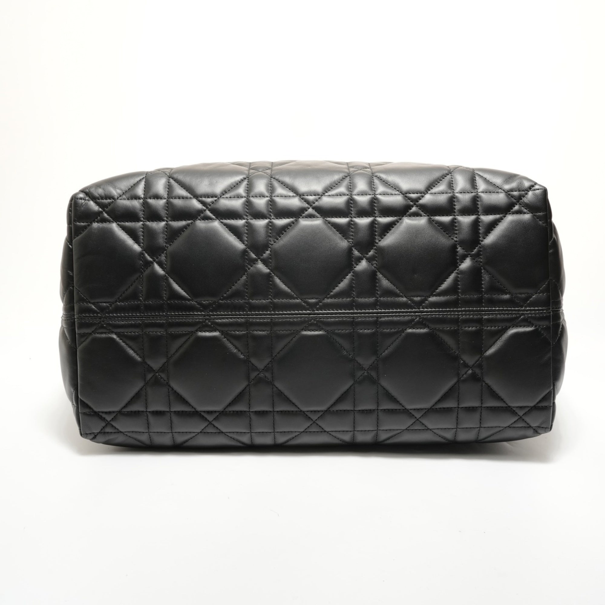 Christian Dior Black Leather Tote Bag (Pre-Owned)