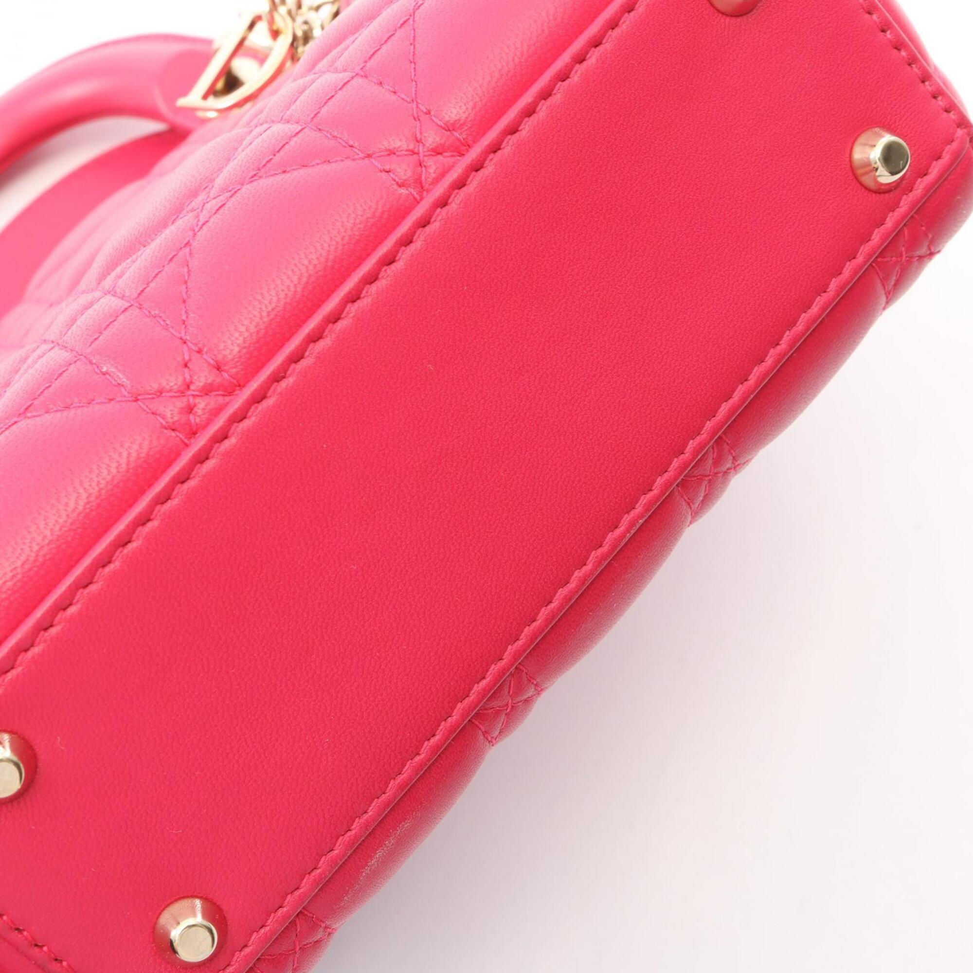 Christian Dior Pink Leather Handbag (Pre-Owned)