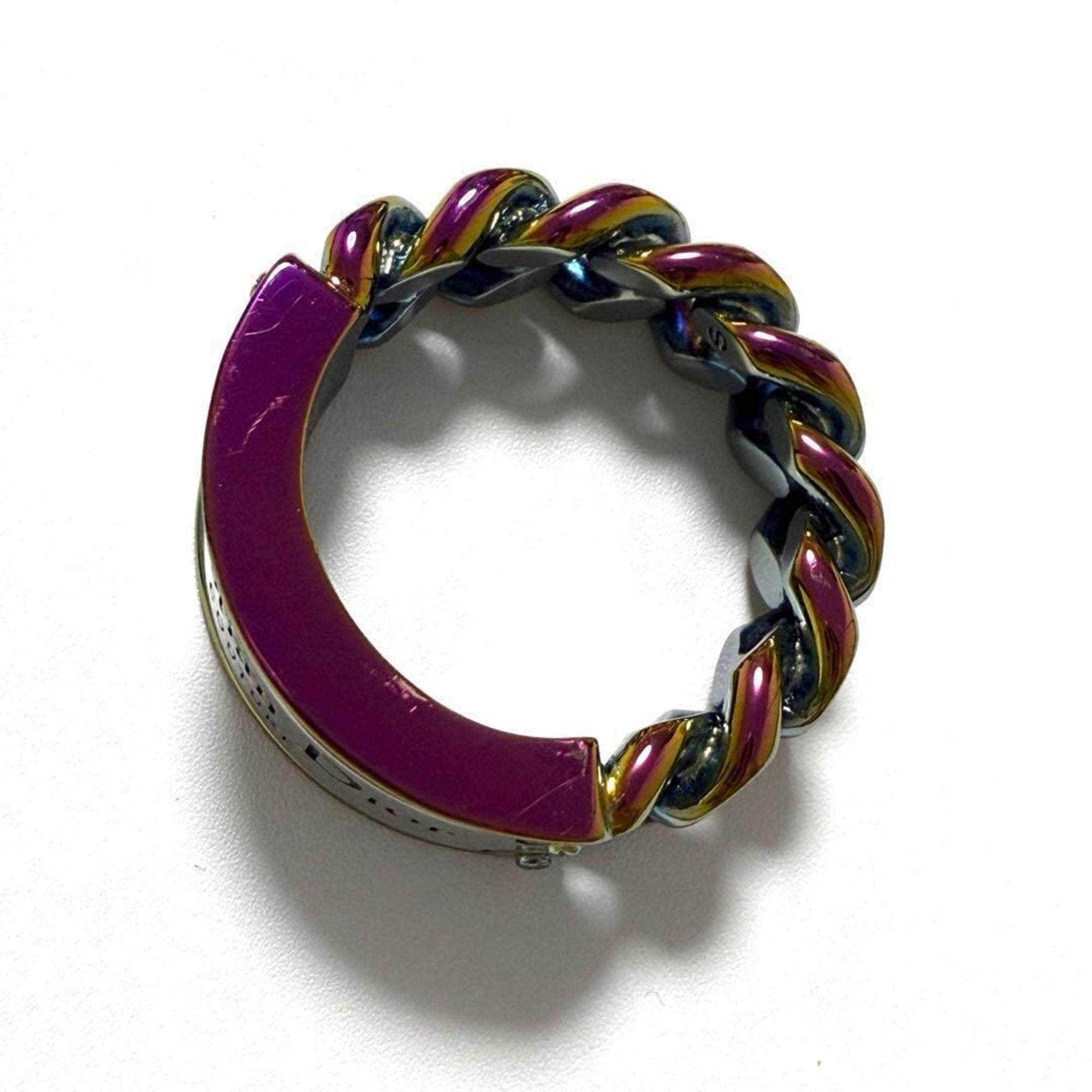 Christian Dior Multi-Color Metal Band Ring (Pre-Owned)